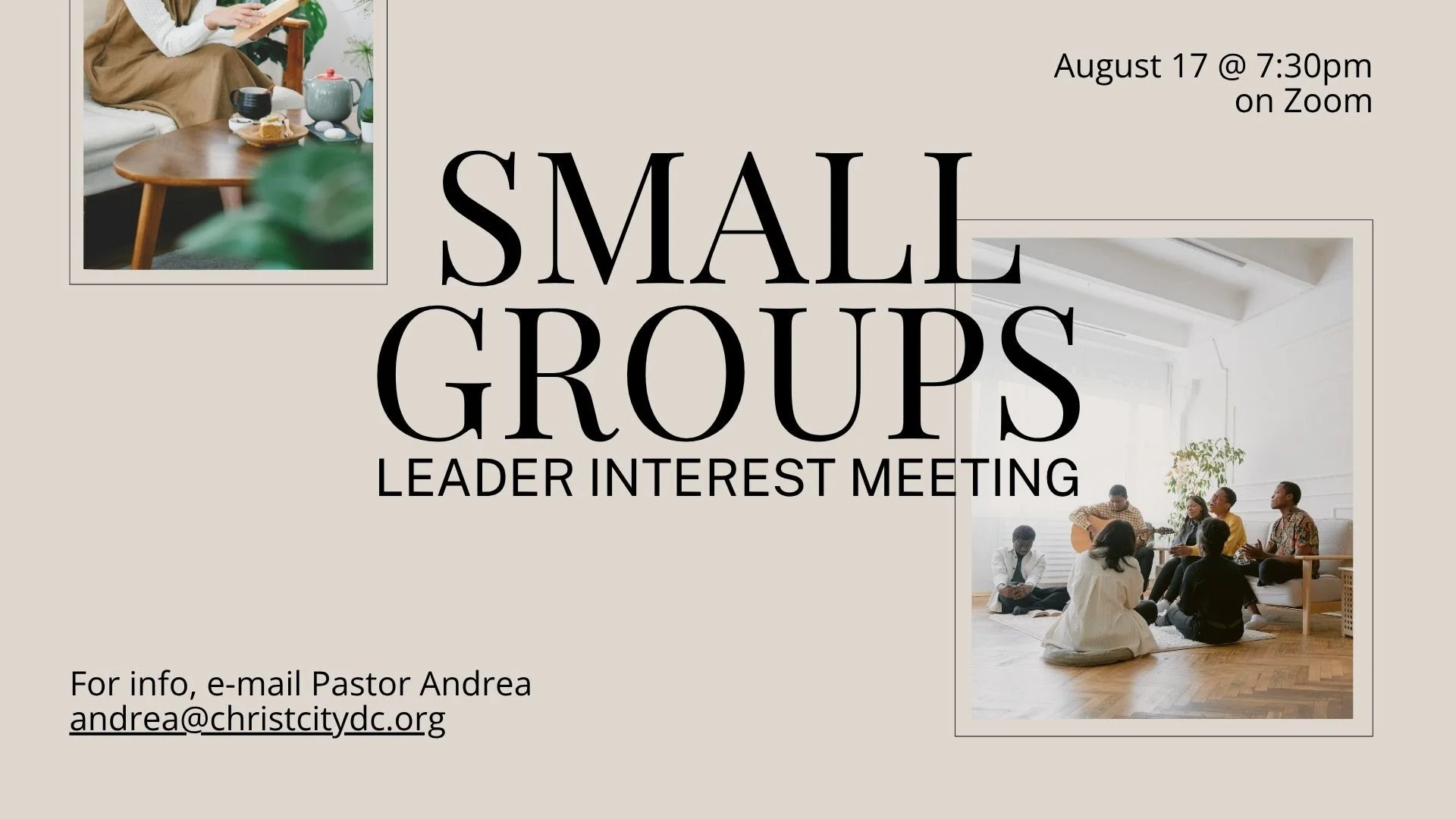 Small Group Leader Interest Meeting