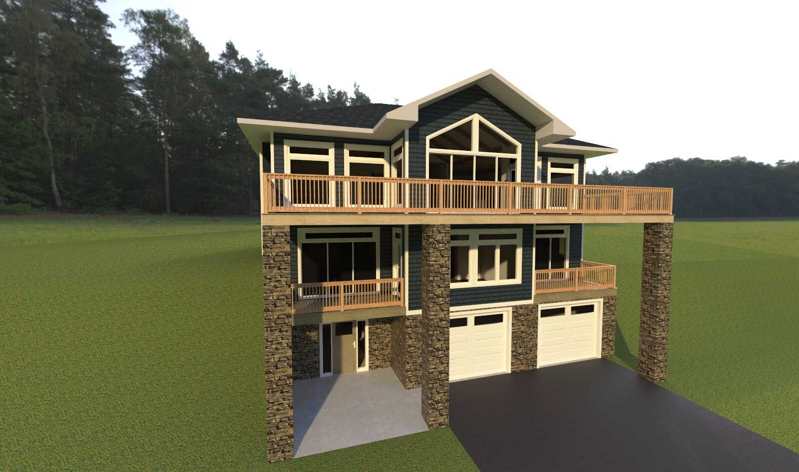 Custom Home Rendering