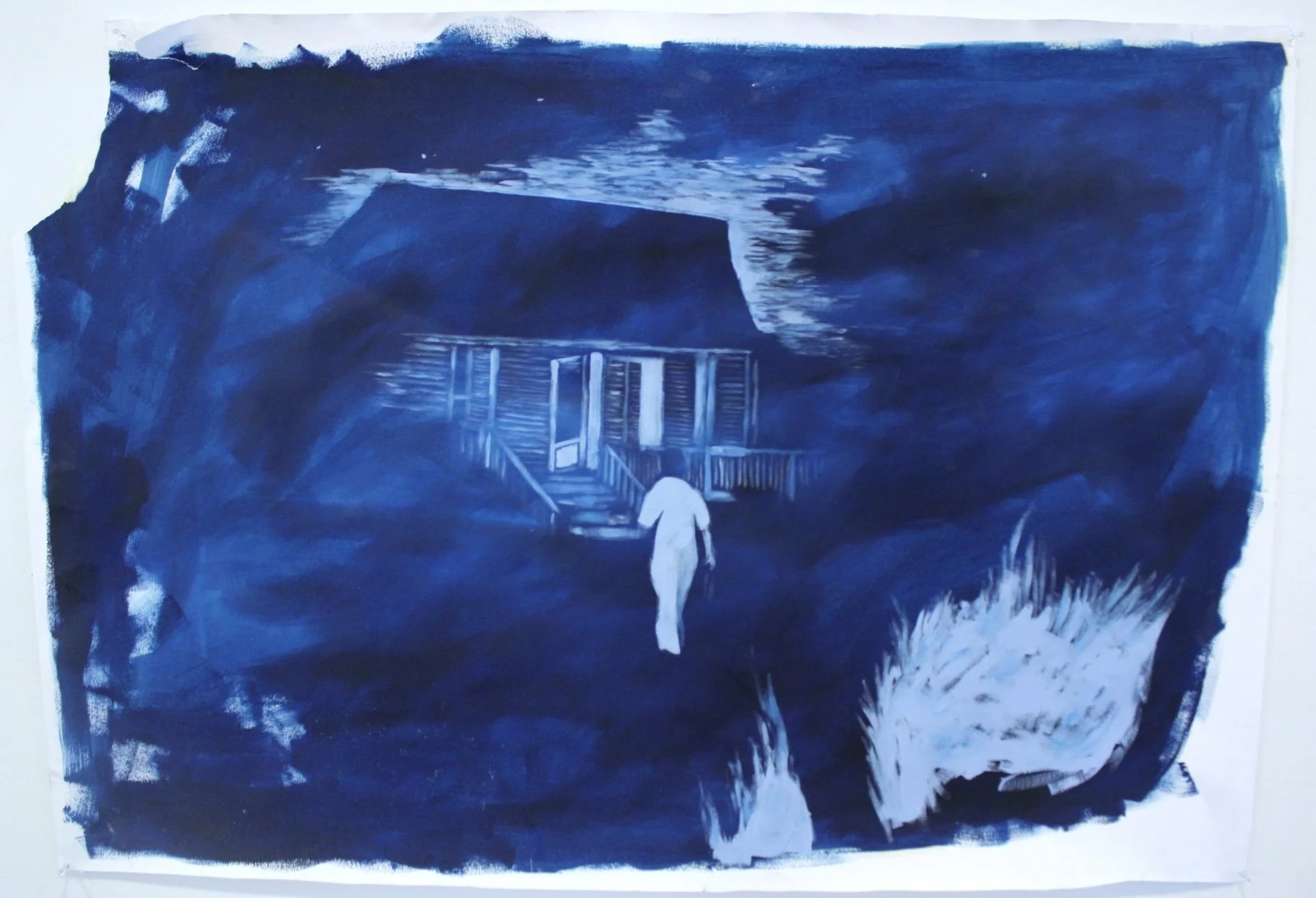 Are You With Me? 
2025 
Oil on paper 
18” x 24” 
