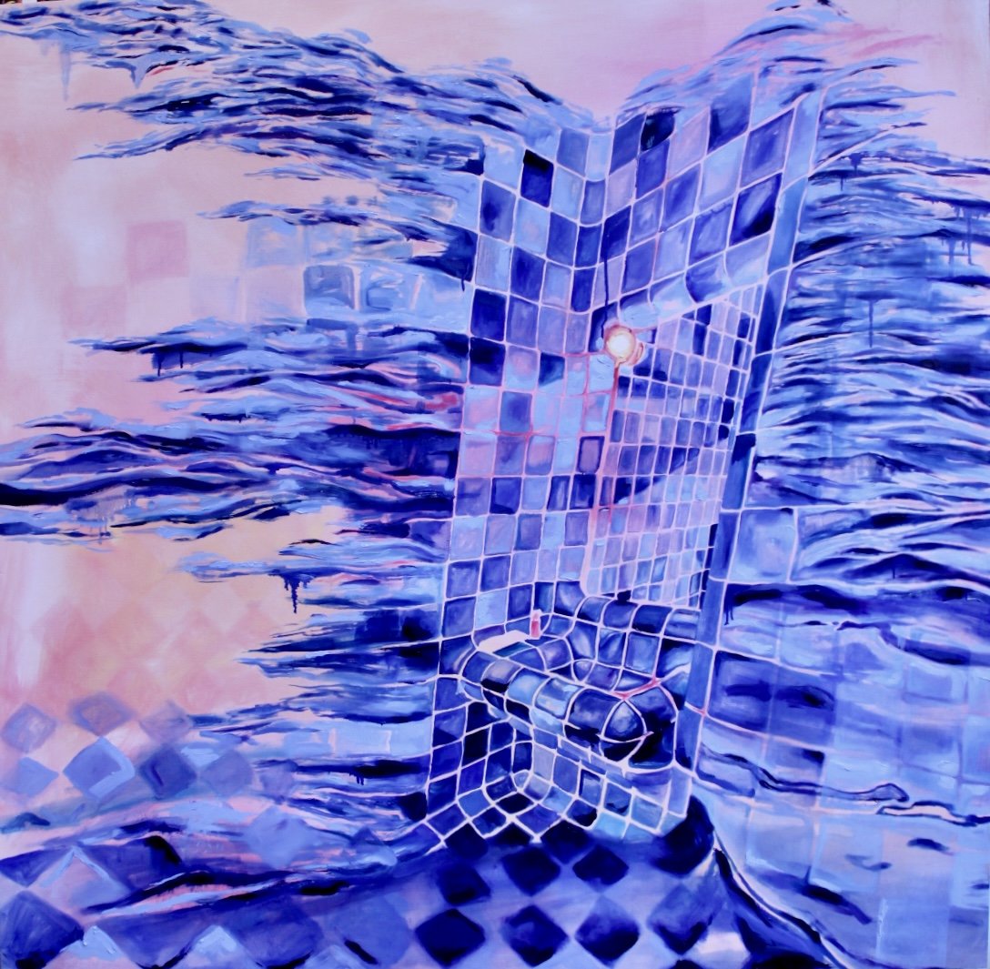 Ocean, 2026, Oil on wood, 48" x 48", Available 