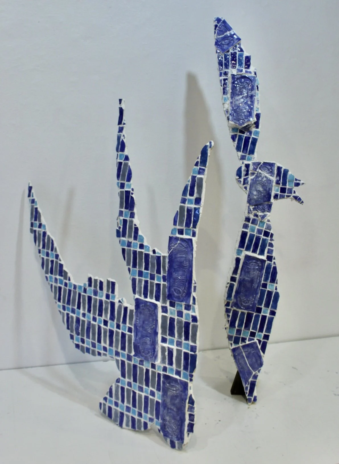 Freefall, 2025
Handmade ceramic tile on wood 
Various Sizes 
