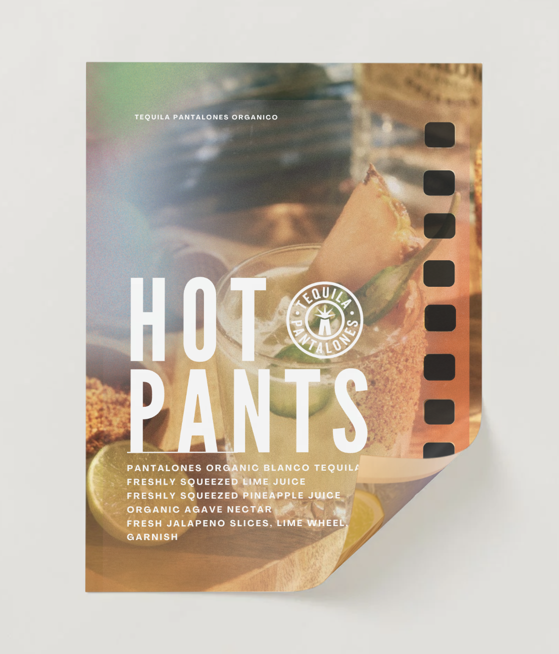 A Poster design for large print to feature a cocktail for Pantalones Tequila at Fantastic Fest (Sept 18–25, 2025): Held at Alamo Drafthouse/Trouble Maker Studios 