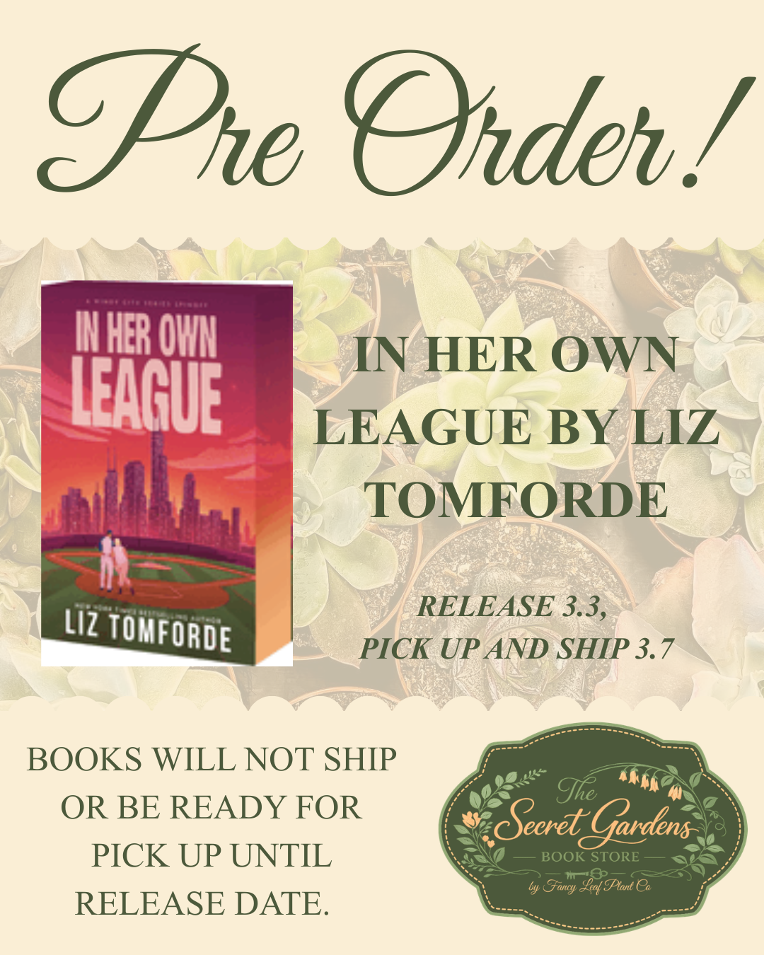 PREORDER In Her Own League by Liz Tomforde Deluxe Paperback