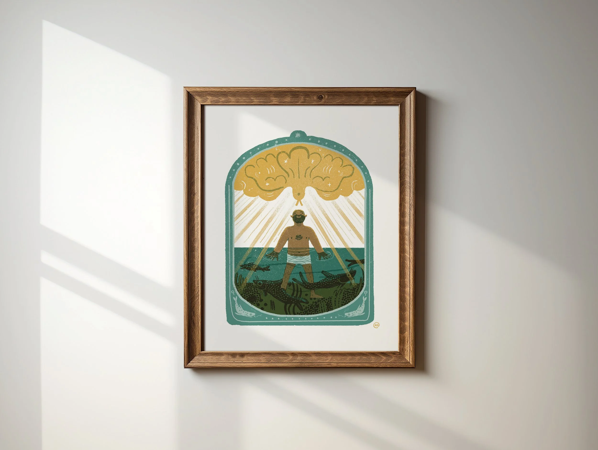 Jesus is Baptized Print