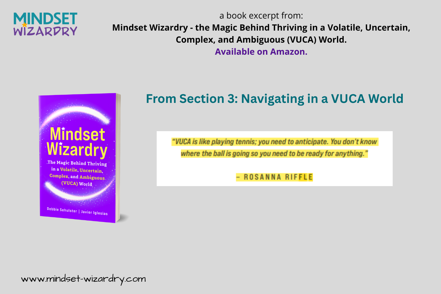 Book Excerpt 10 - VUCA is like Tennis