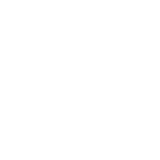 Icon of a person meditating in a seated posture with arms outstretched, in white on black background.