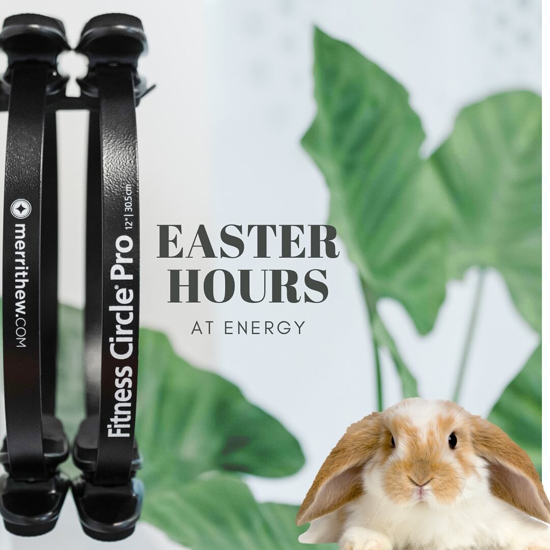 Get ready to &ldquo;hop&rdquo;  into action this Easter weekend with ENERGY! 🐰💪 We&rsquo;re open on Saturday for an amazing lineup of classes (and private training too!)to keep you energized and feeling great!

8am TOWER
9am REFORM
10am POWER
11am 