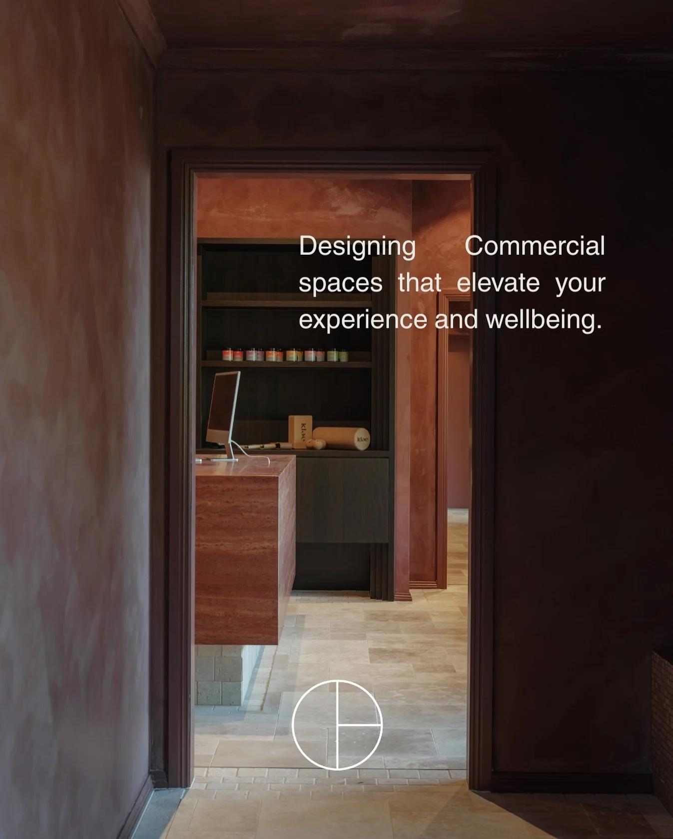 Commercial spaces with a focus on detail, materiality, sustainability and experience. 

We design spaces that support health and wellbeing and enhance the experience you wish for your clients, visitors or staff to create. 

Your commercial space is a