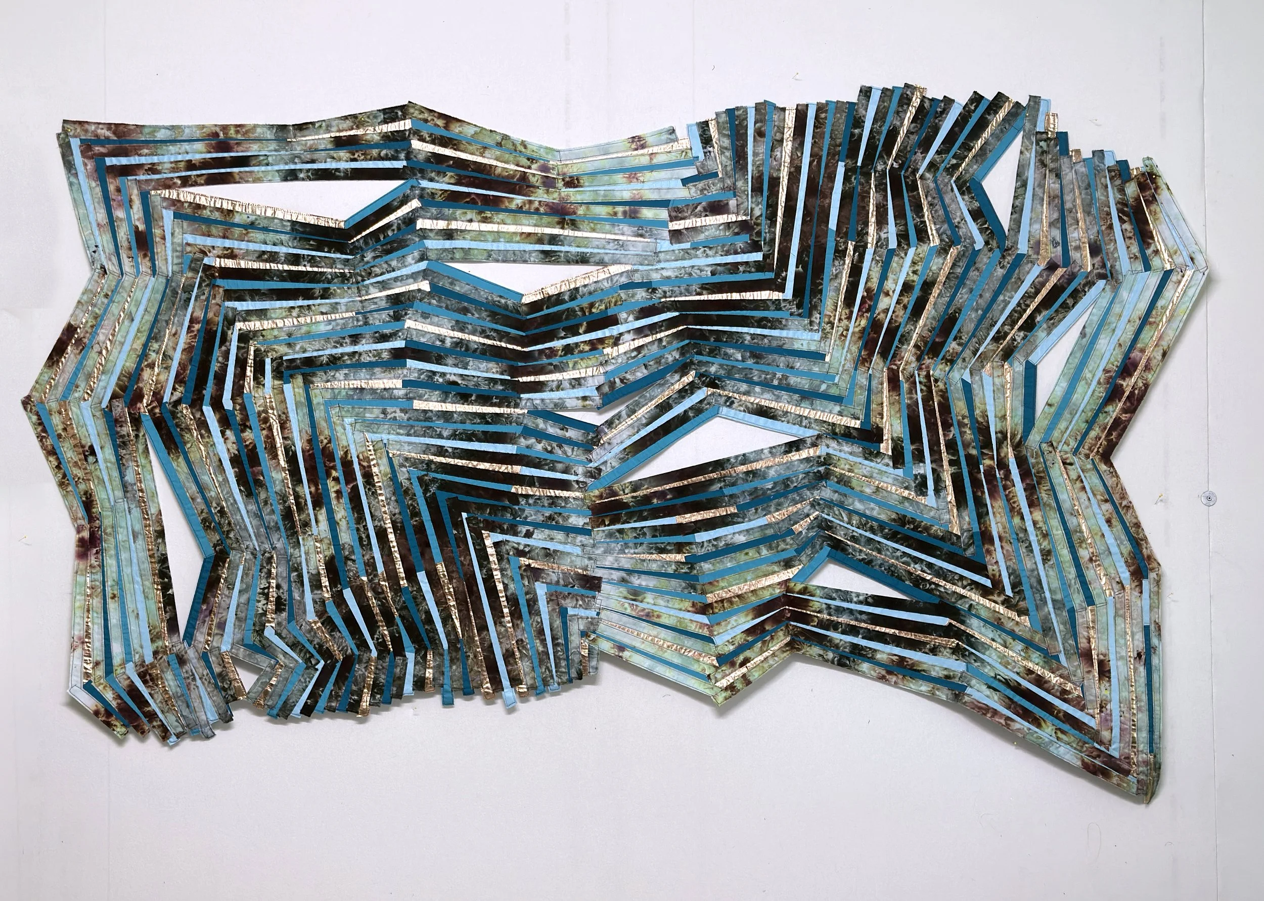 Pieced Landscape 61 - Double Log Cabin - VSC