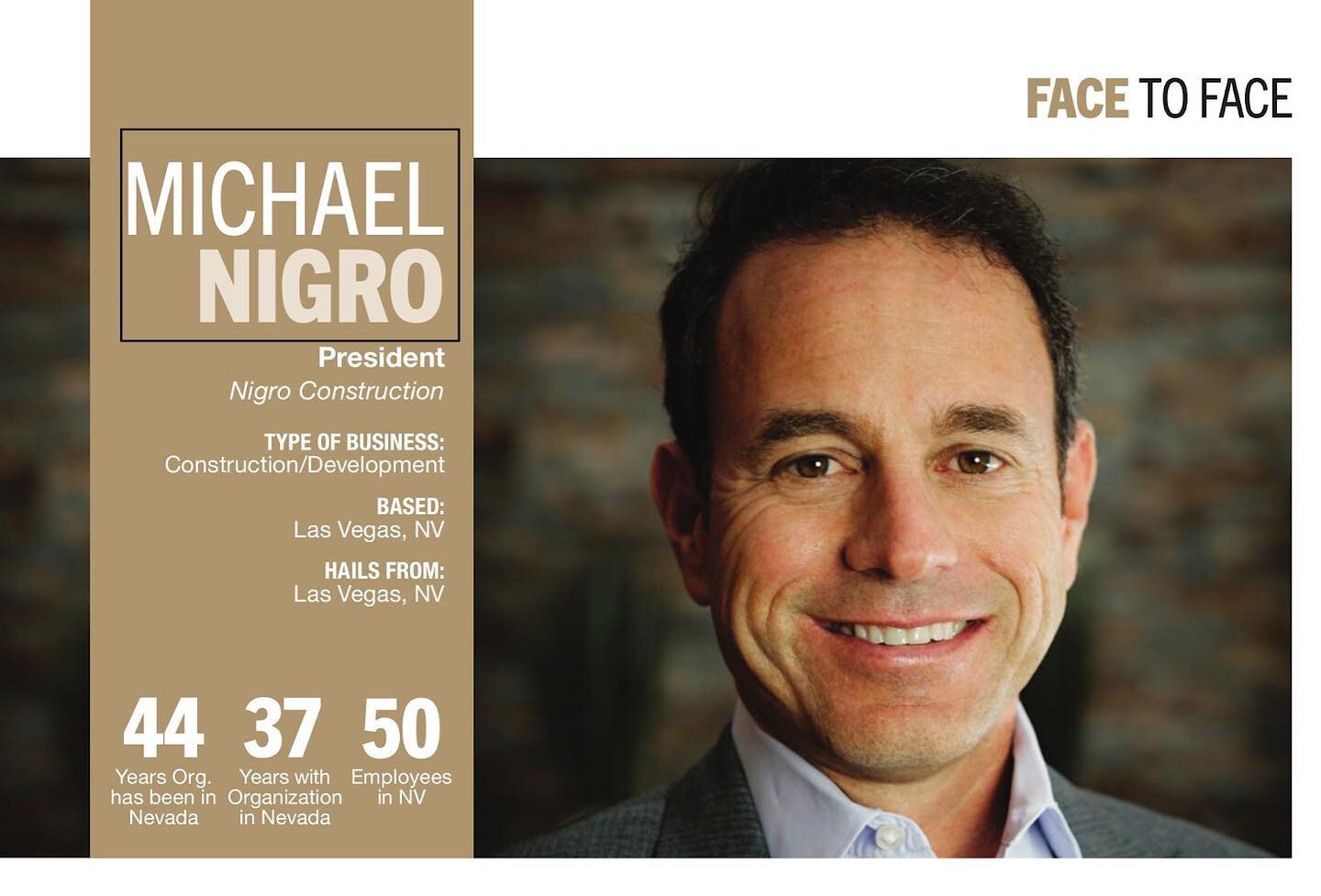 Exciting news! Our CEO, Michael Nigro, was recently featured in Nevada Business Magazine sharing his insights on leadership, innovation, and more. Click the link in our bio to read the article and learn more about Michael&rsquo;s journey to success!