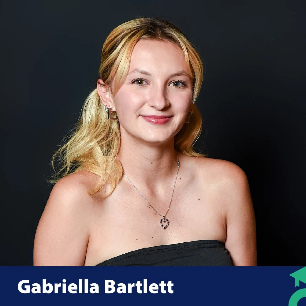 Gabriella is a freshman at the University of South Carolina, where she studies pharmaceutical science.