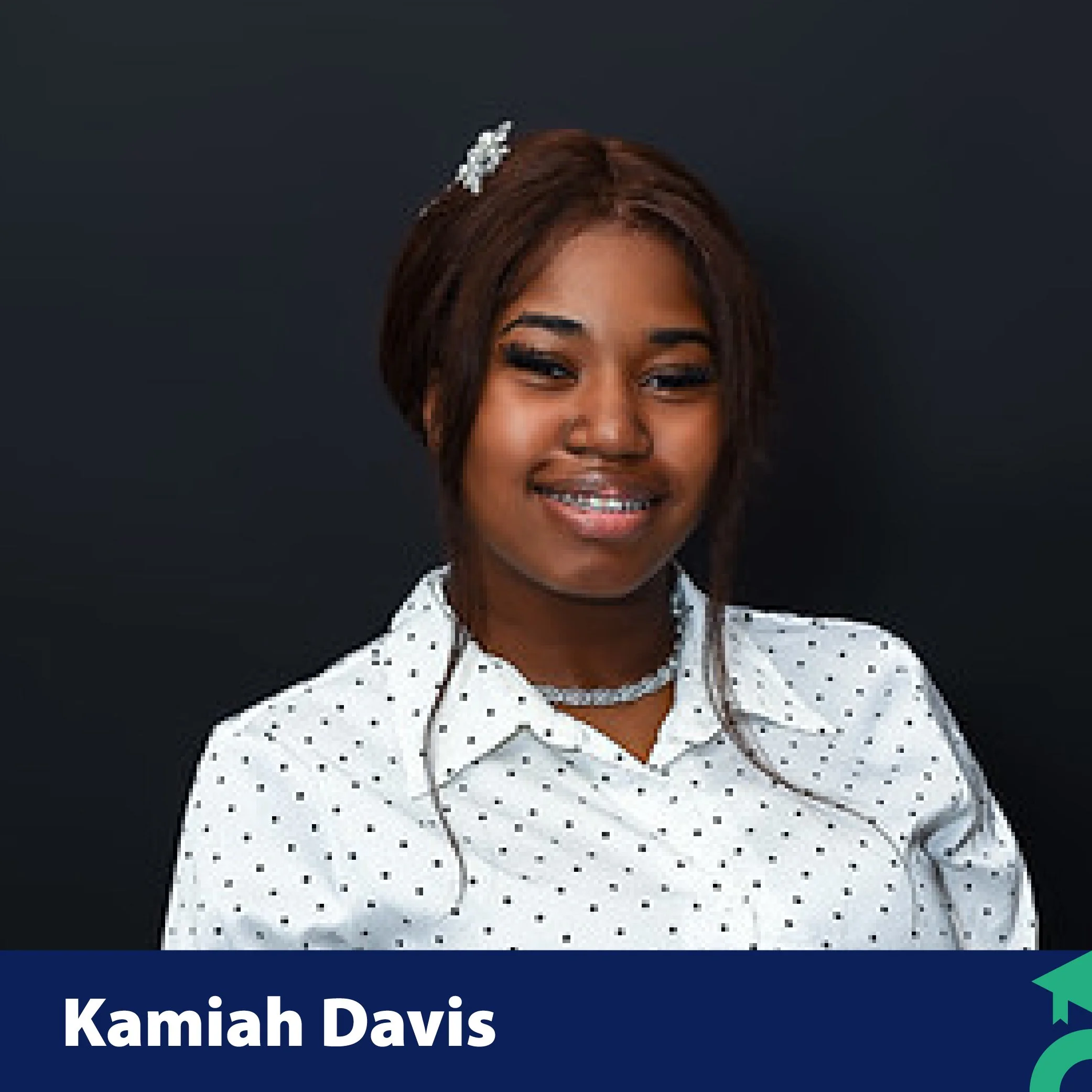 Kamiah is a freshman at North Carolina A&T, where she studies nursing.