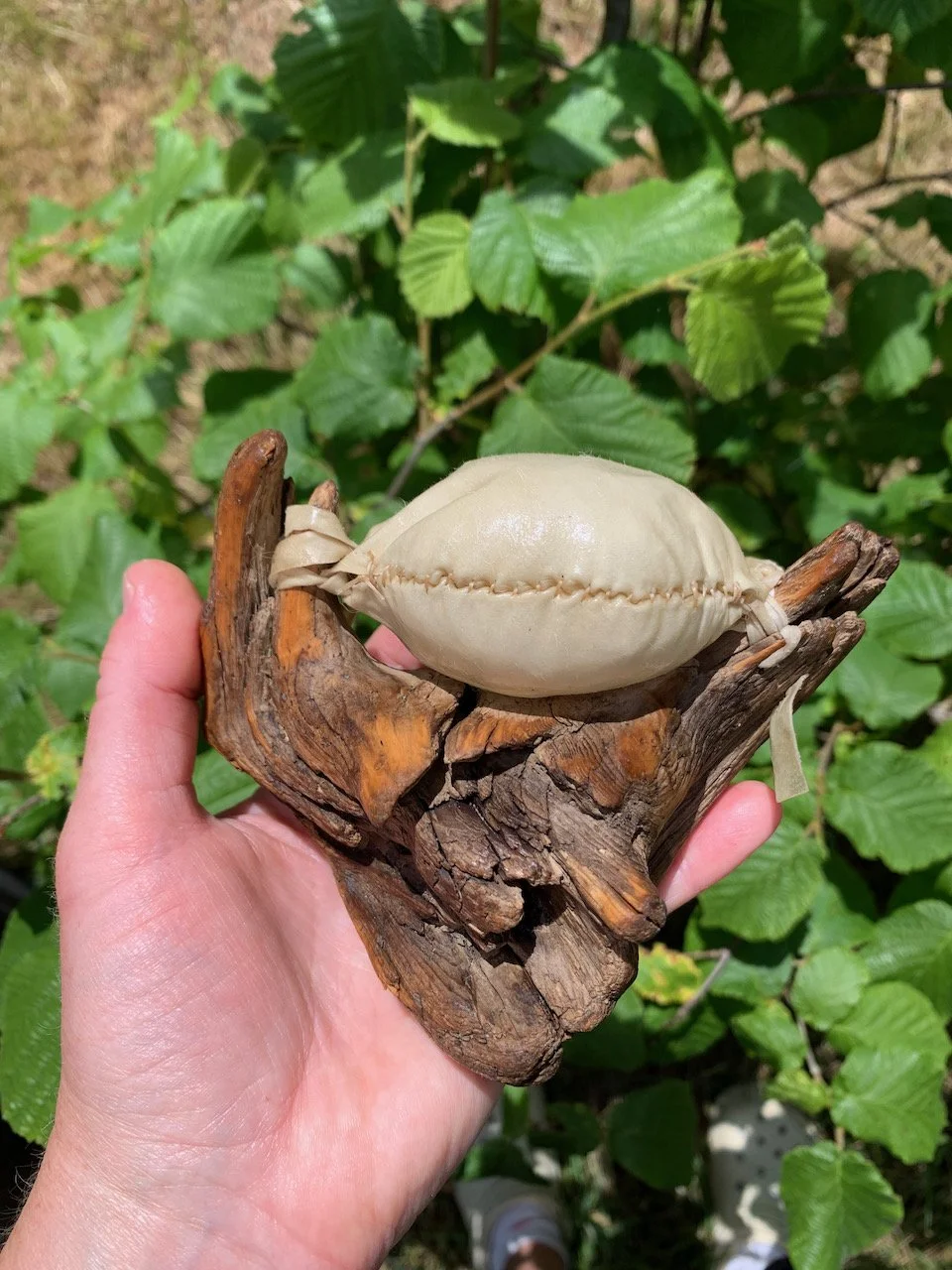 Sarah West artist driftwood rattle.jpeg