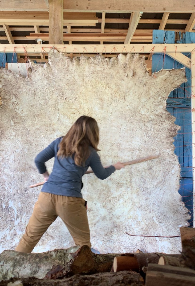 Sarah West artist cow hide tanning.jpeg