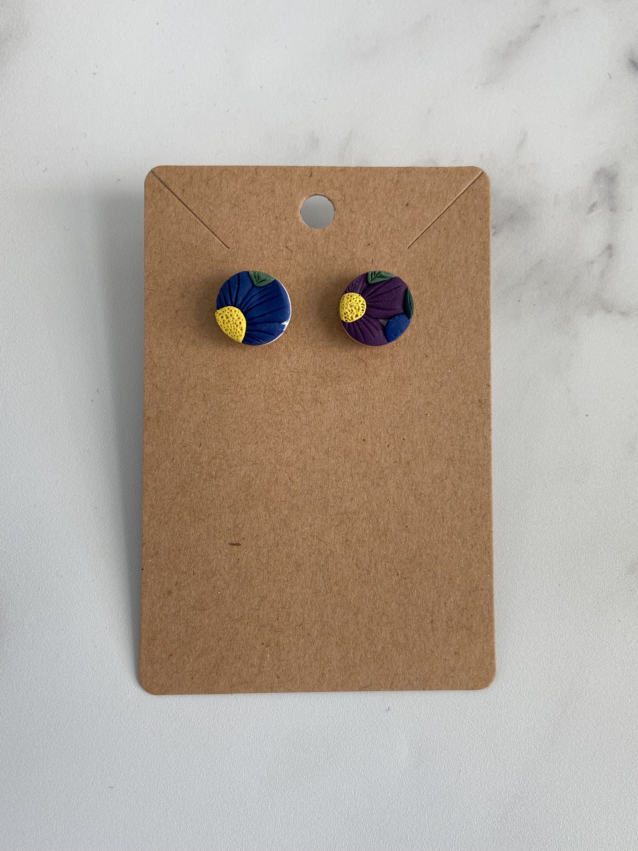 Rainbow Floral Studs