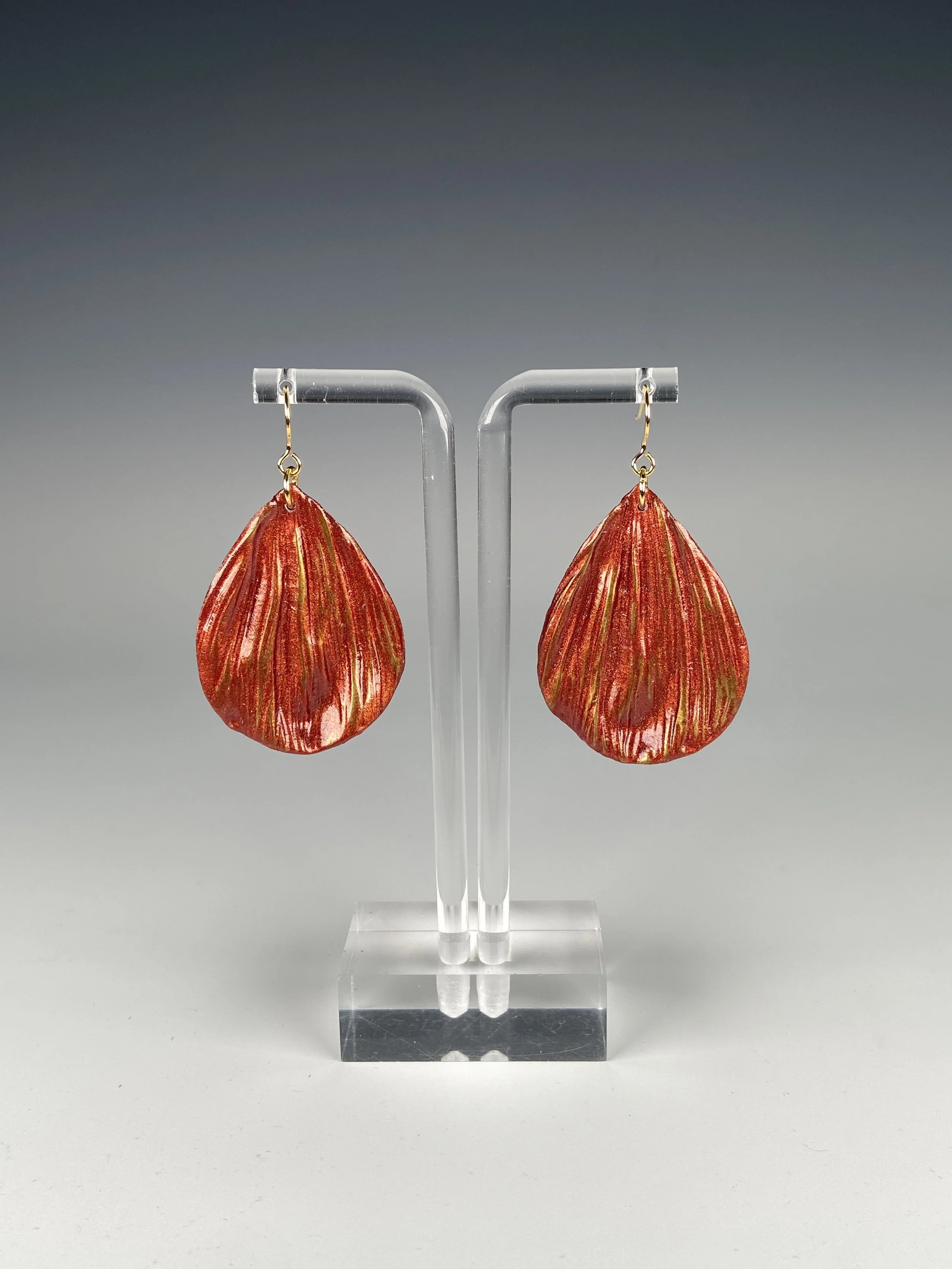 Petal Drops in Red and Gold