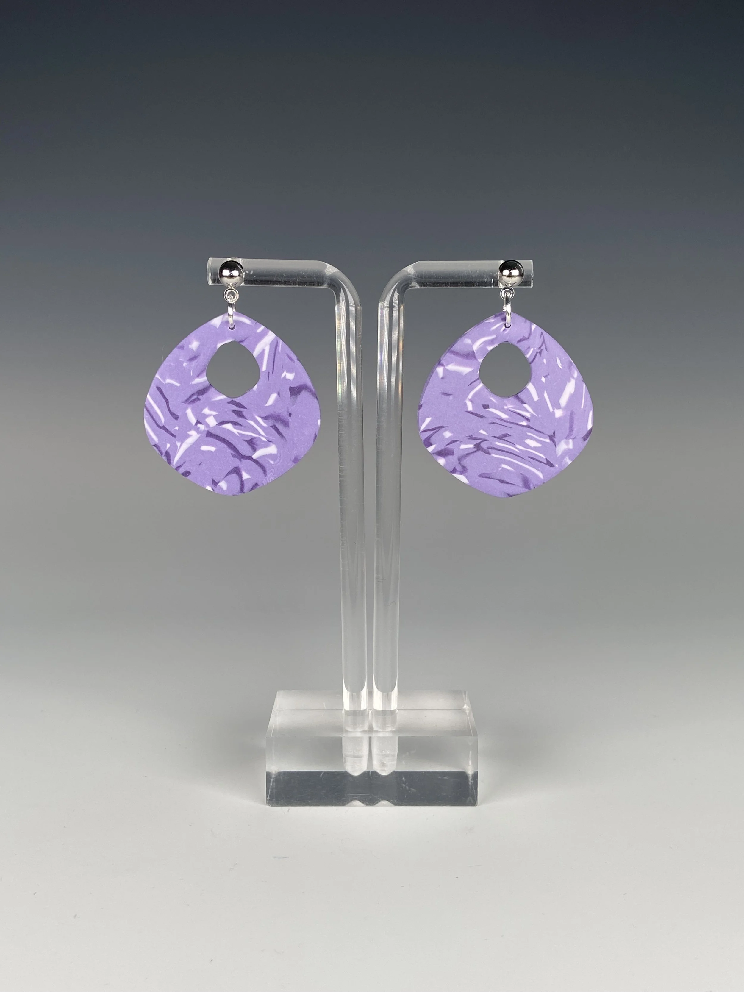 Purple Marbled Dangles
