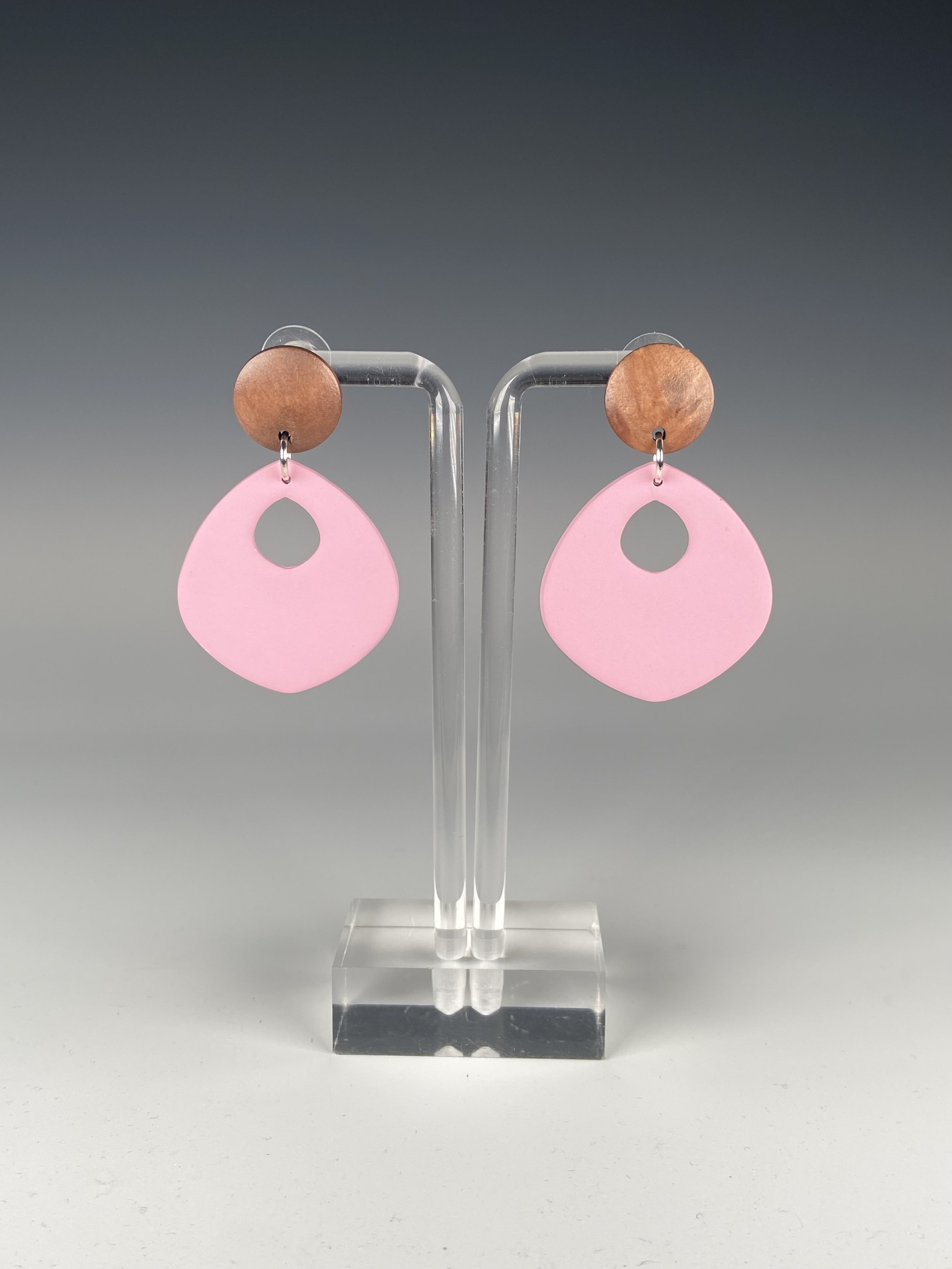 Solid Cutout Drops in Pastel Pink