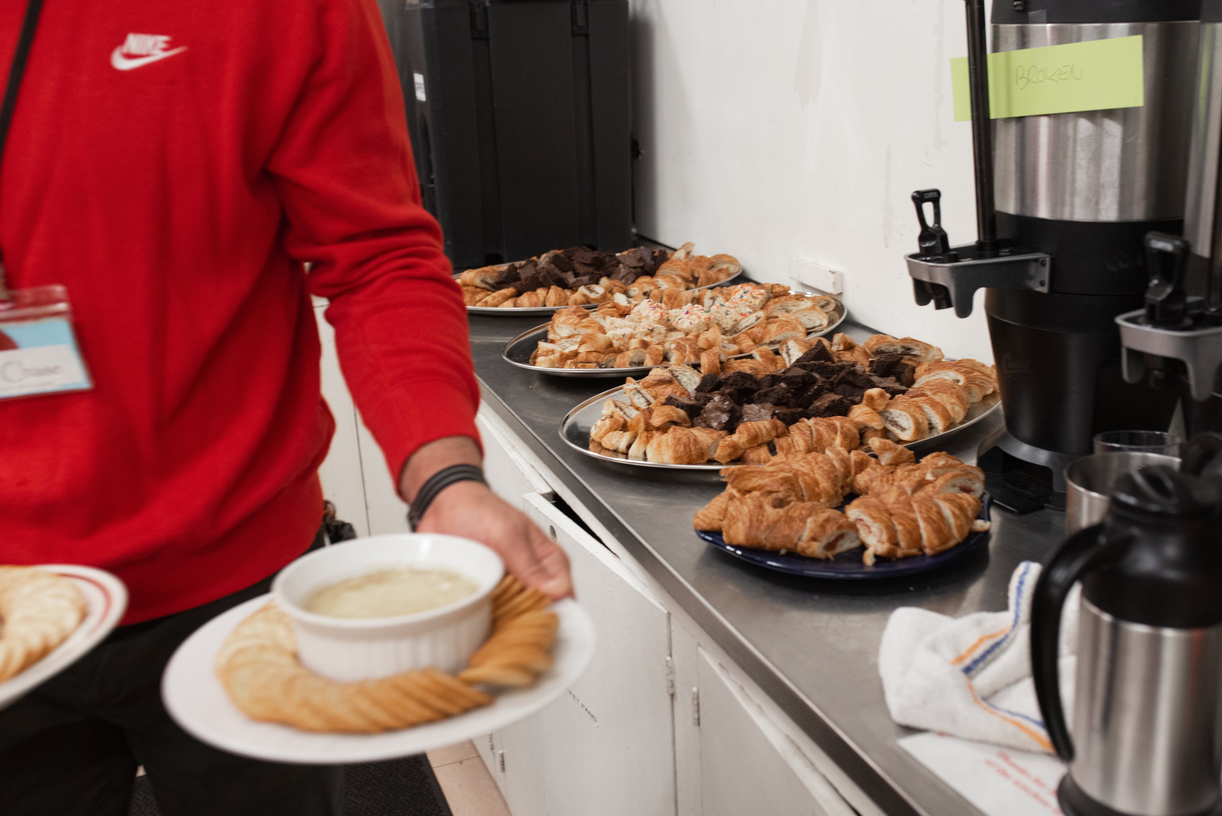Pastry table at a Portland event.
