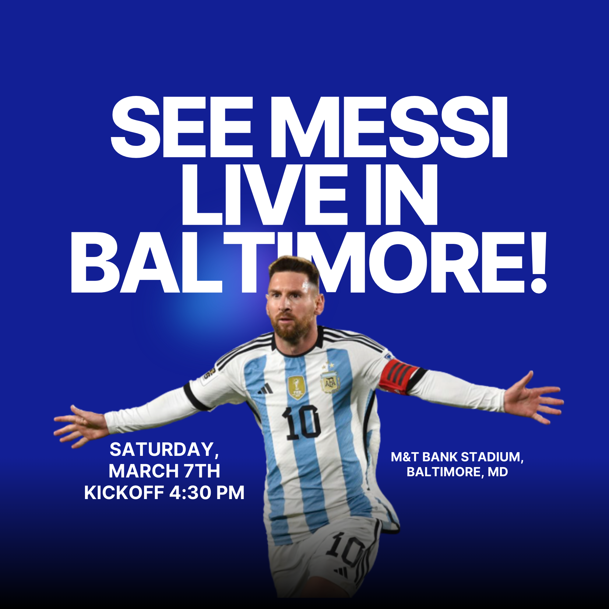 MESSI LIVE IN BALTIMORE
