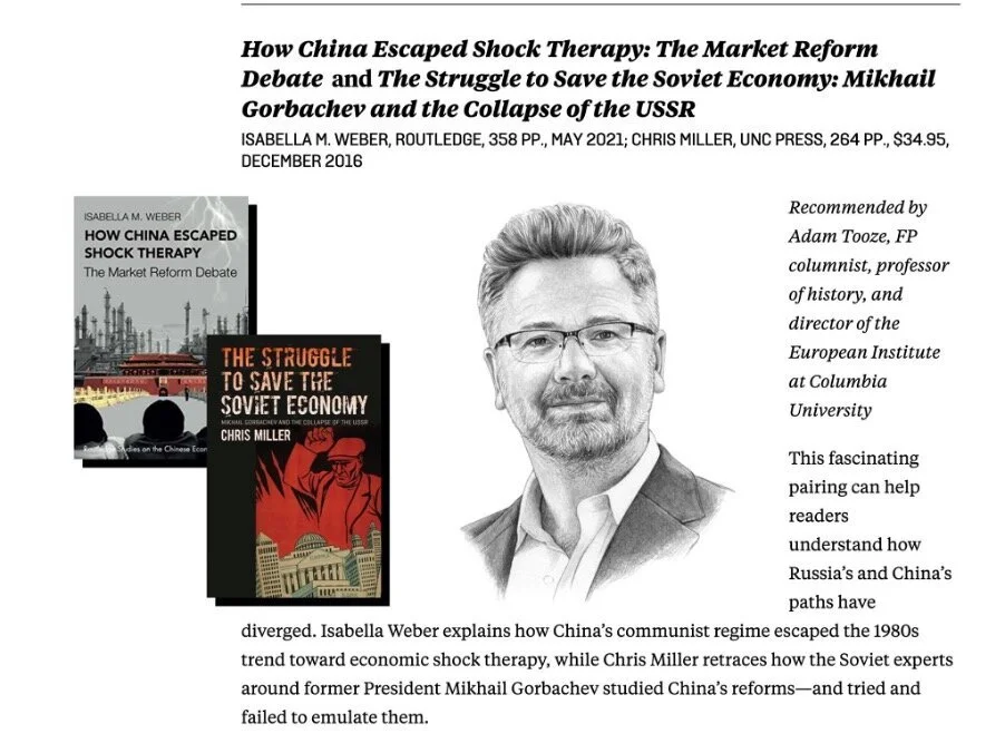 Recommended by Adam Tooze on the Foreign Policy’s Summer Reading List