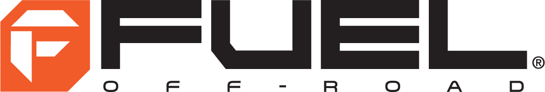 Fuel Off-Road logo with an orange hexagon and black text.
