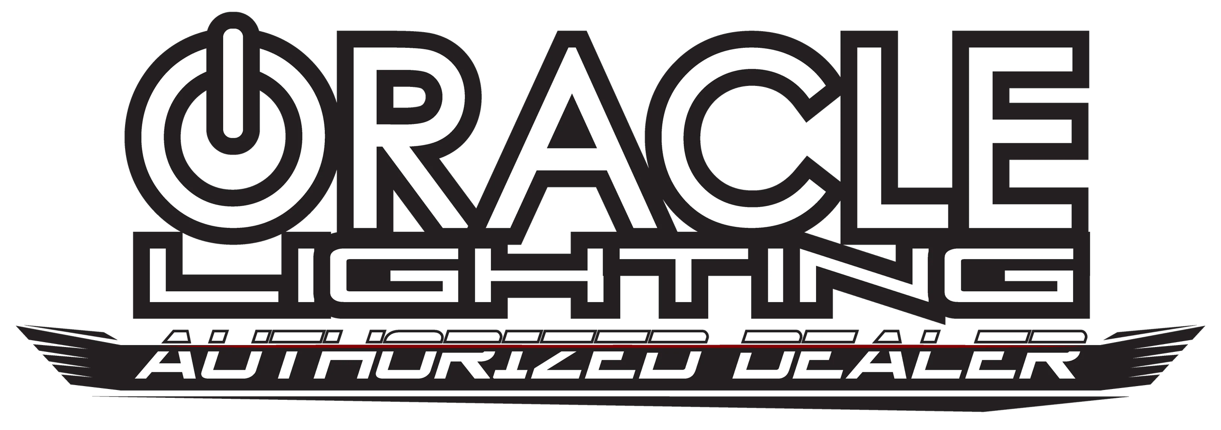 Logo for Oracie Lighting, an authorized dealer with stylized text and a modern design.