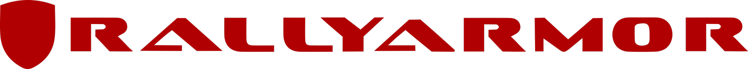 Rally Armor logo in red and black