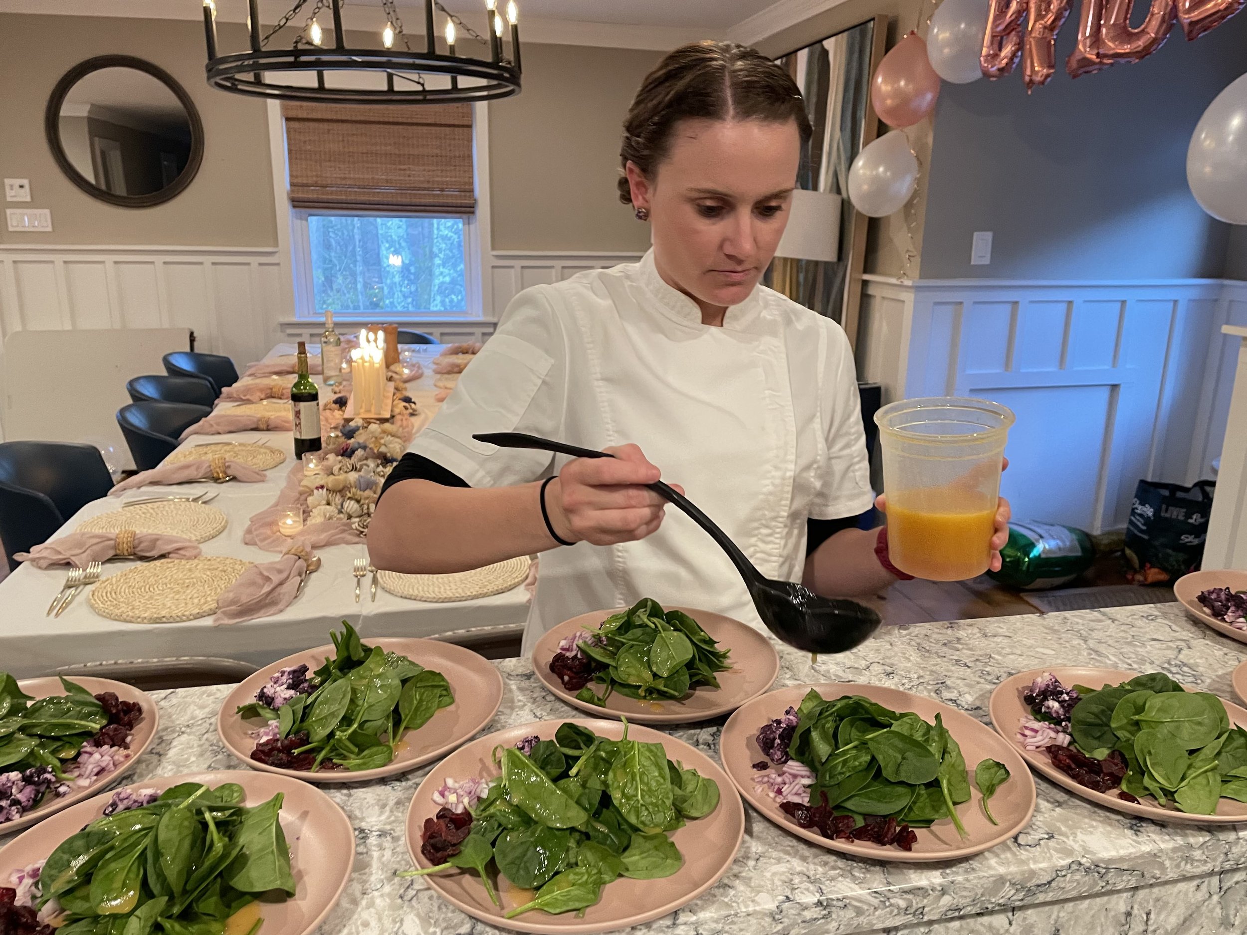 Chef Sara in the kitchen