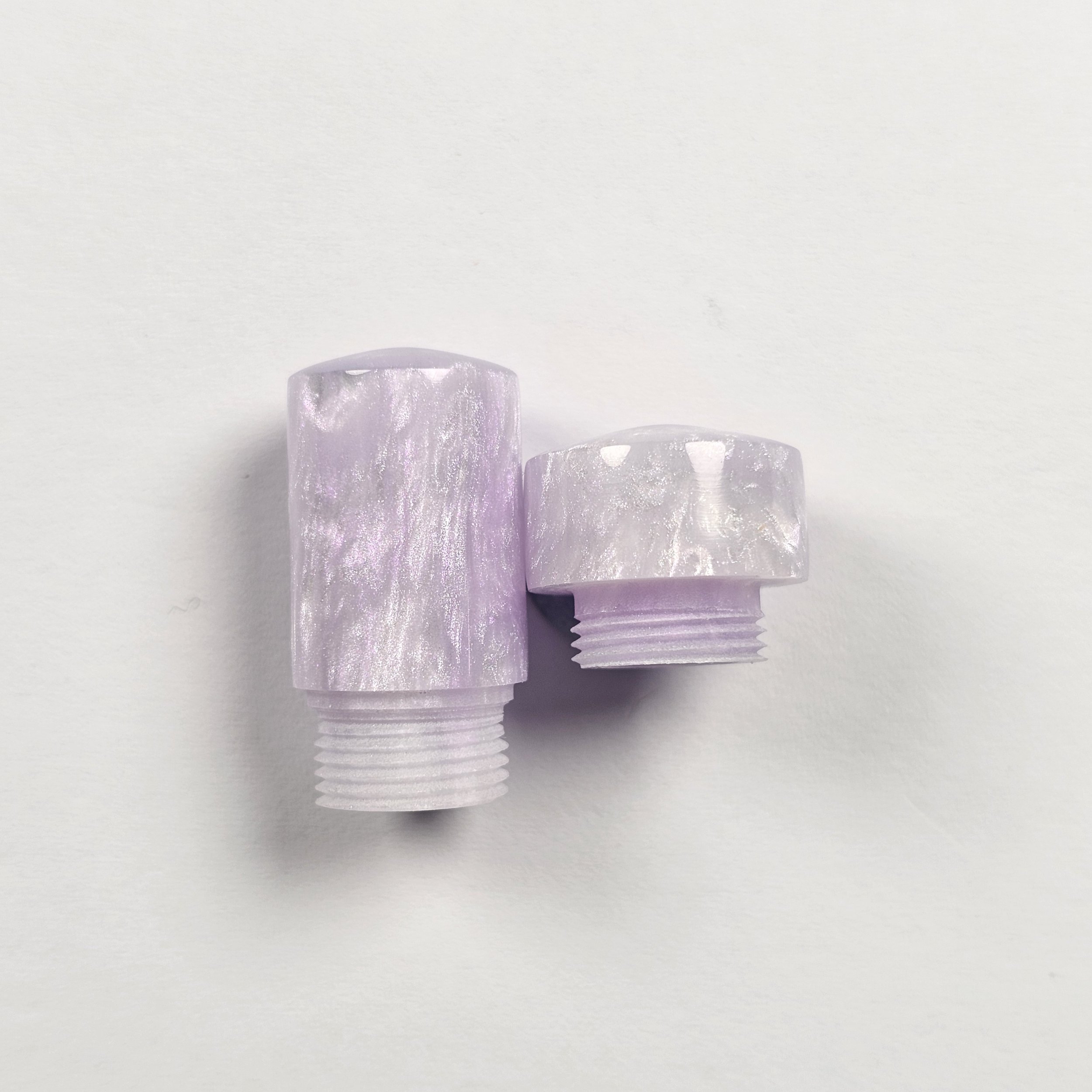 Extra Set of Finials - Opal Purple