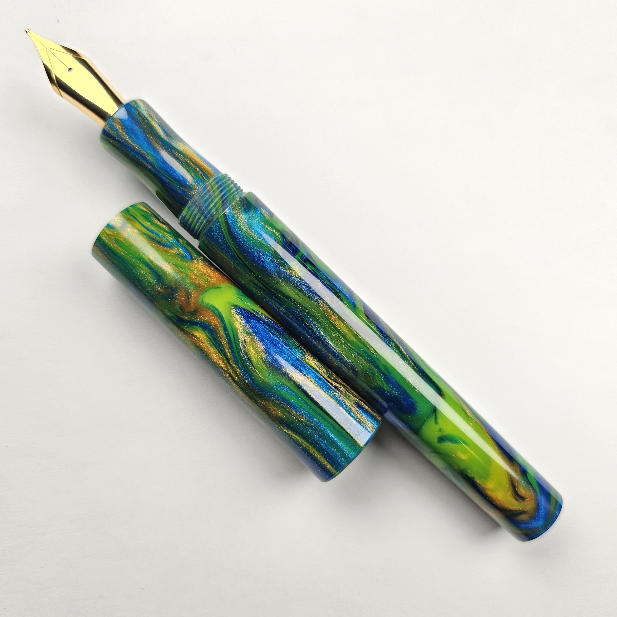 Just Turnings - Blue, Gold & Neon Yellow