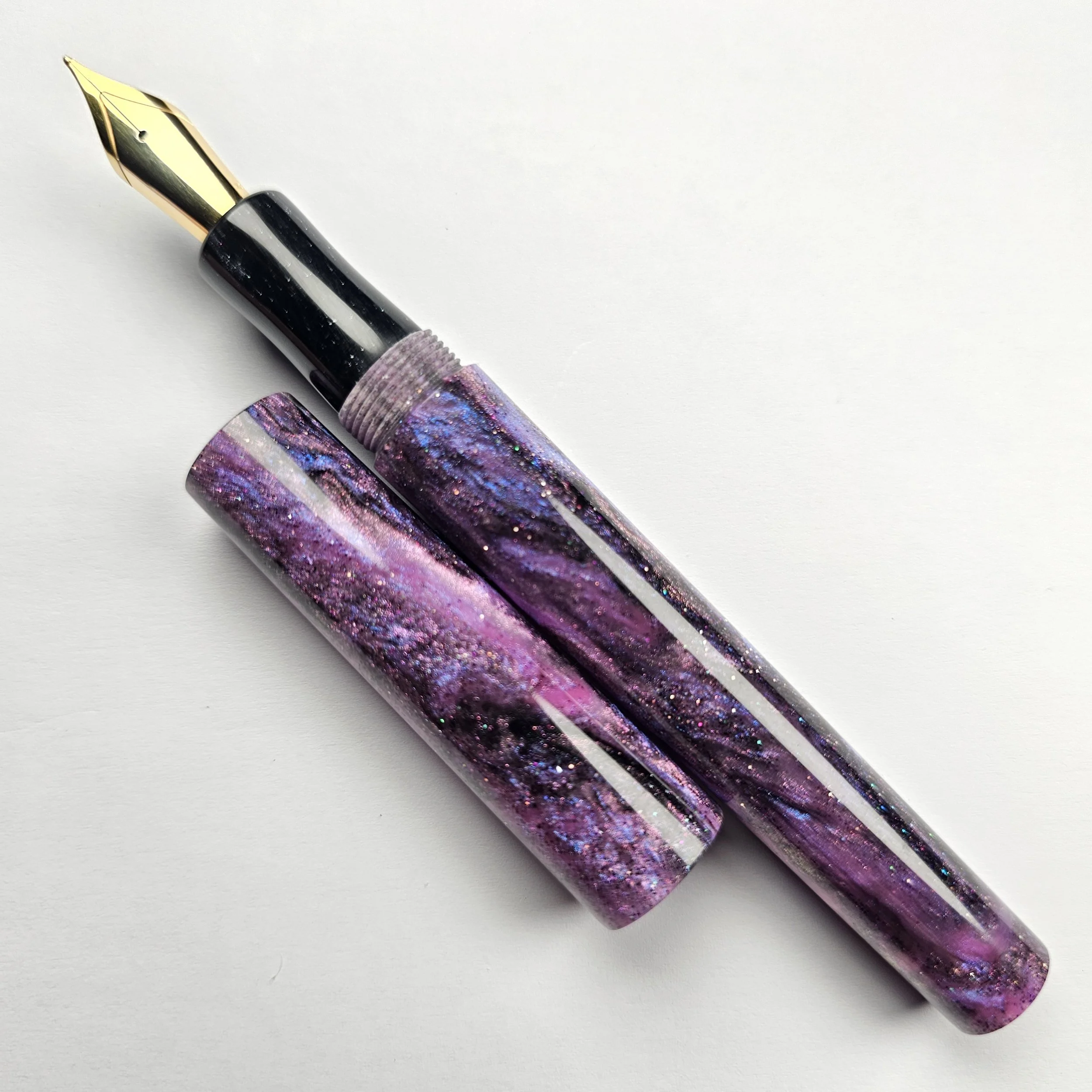 Just Turnings - Colourshift Nebula w/black Sparkly Section