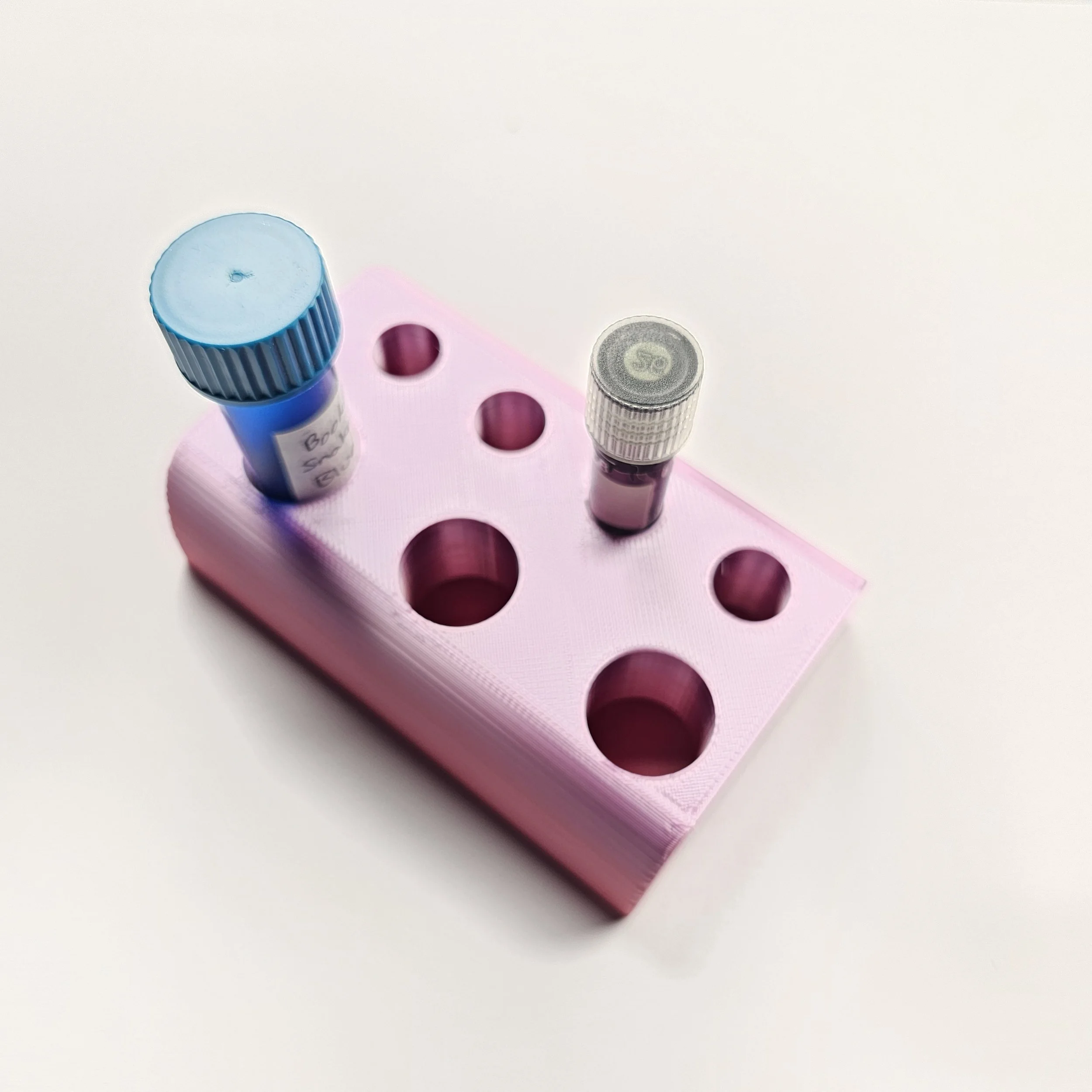 Ink Sample Vial Holder - Transition Purple to Pink