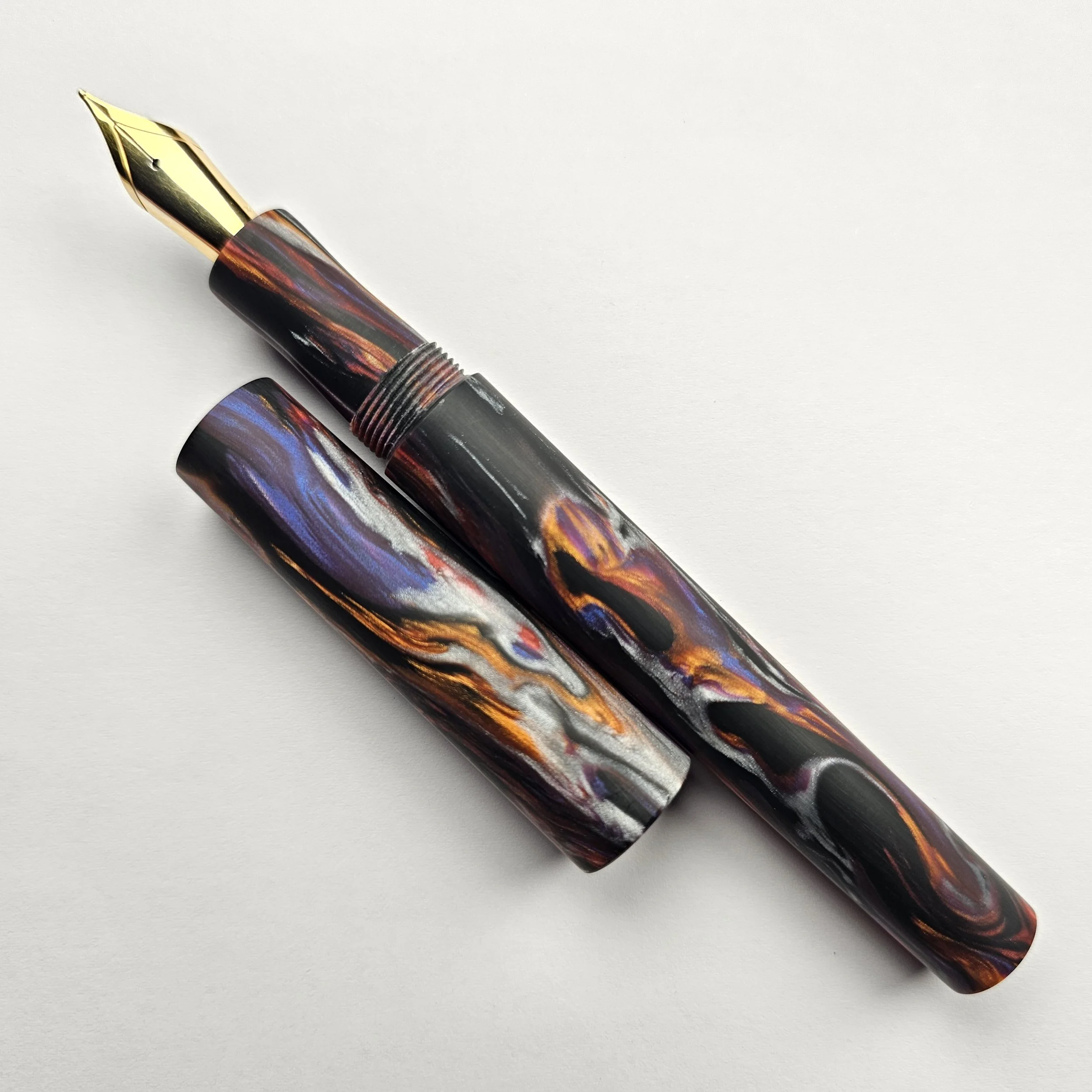 Just Turnings - Metals with Blue(matte Finish)