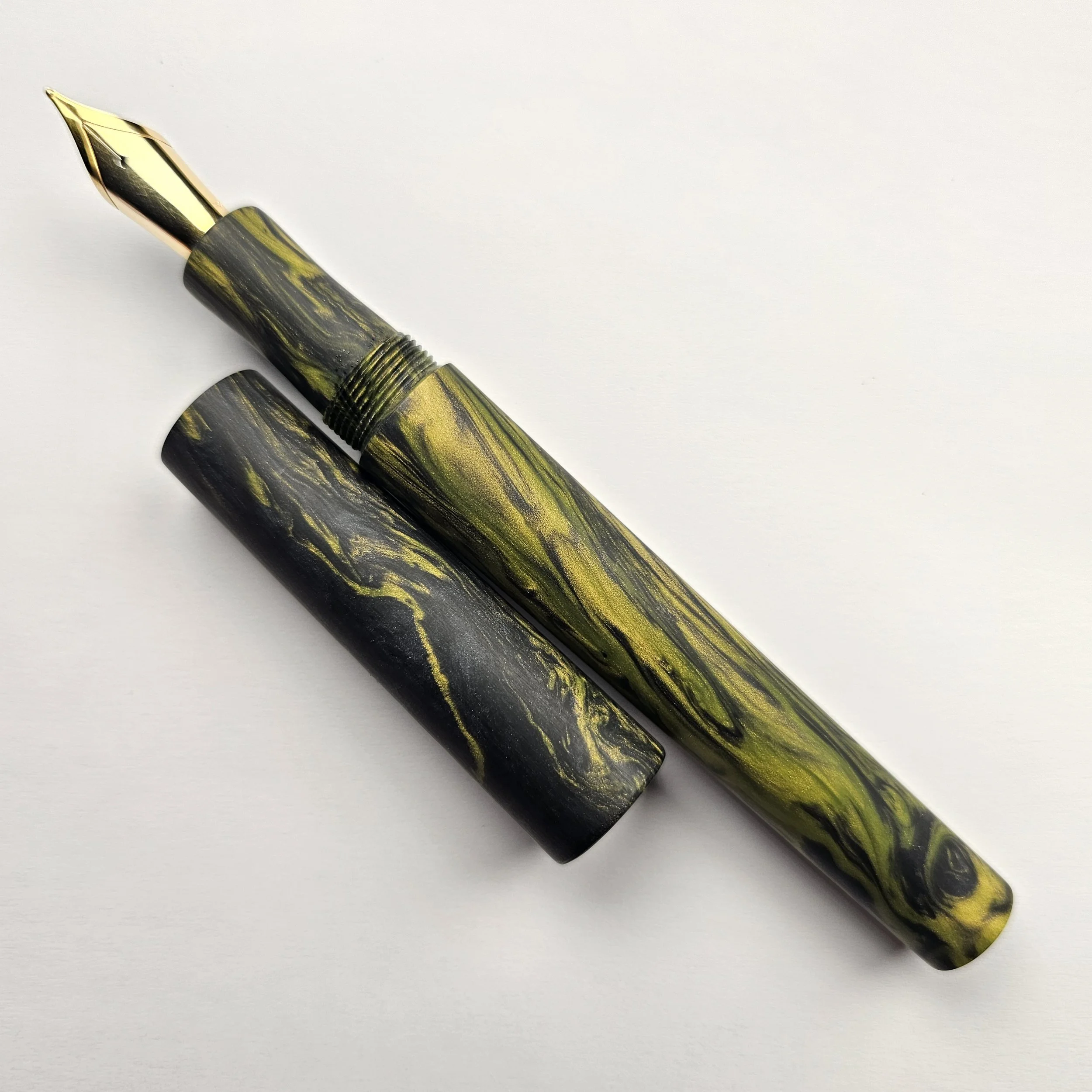 Just Turnings - Olive Yellow & Black (matte finish)