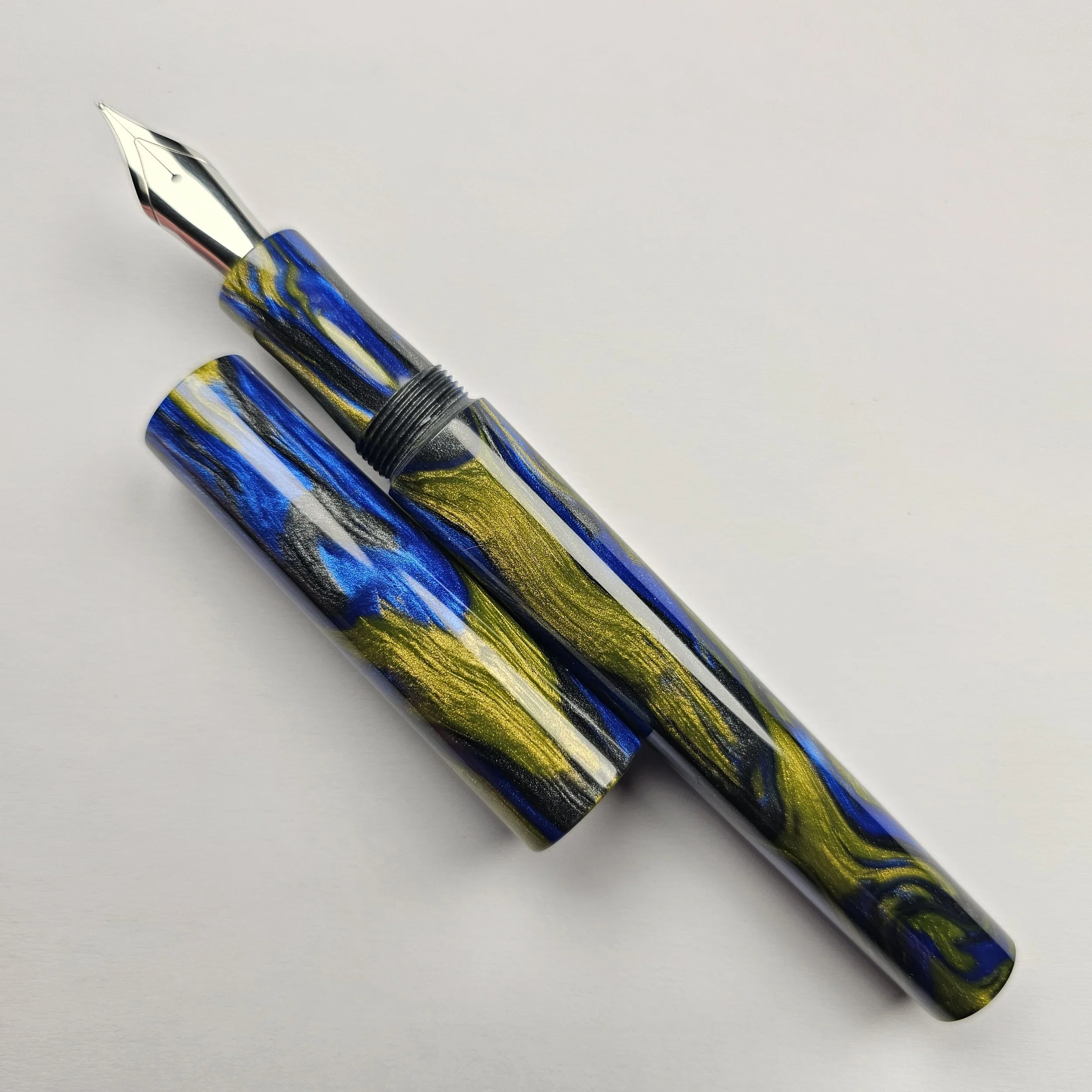 Just Turnings - Olive Yellow Blue