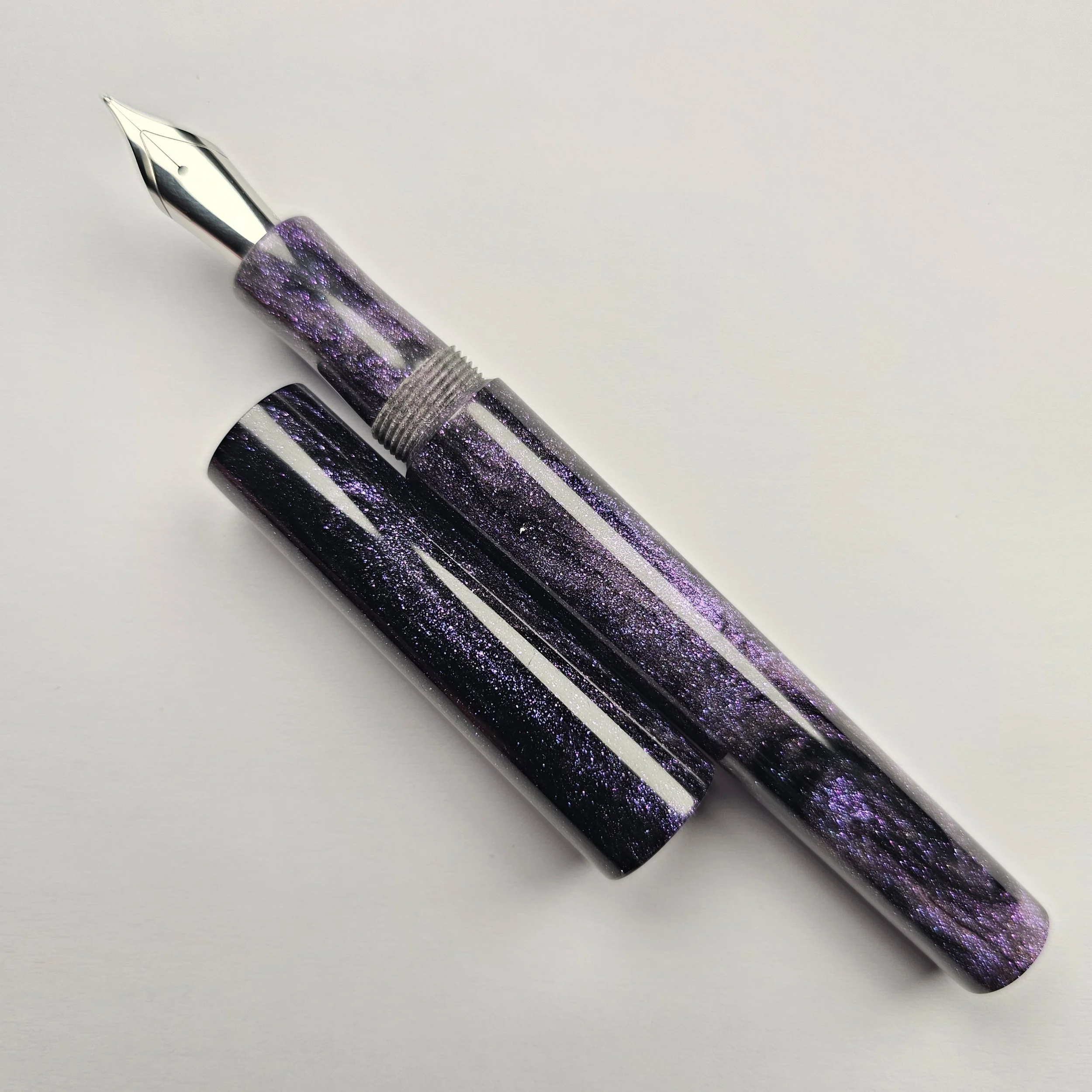 Just Turnings - Sparkly Purple with Black