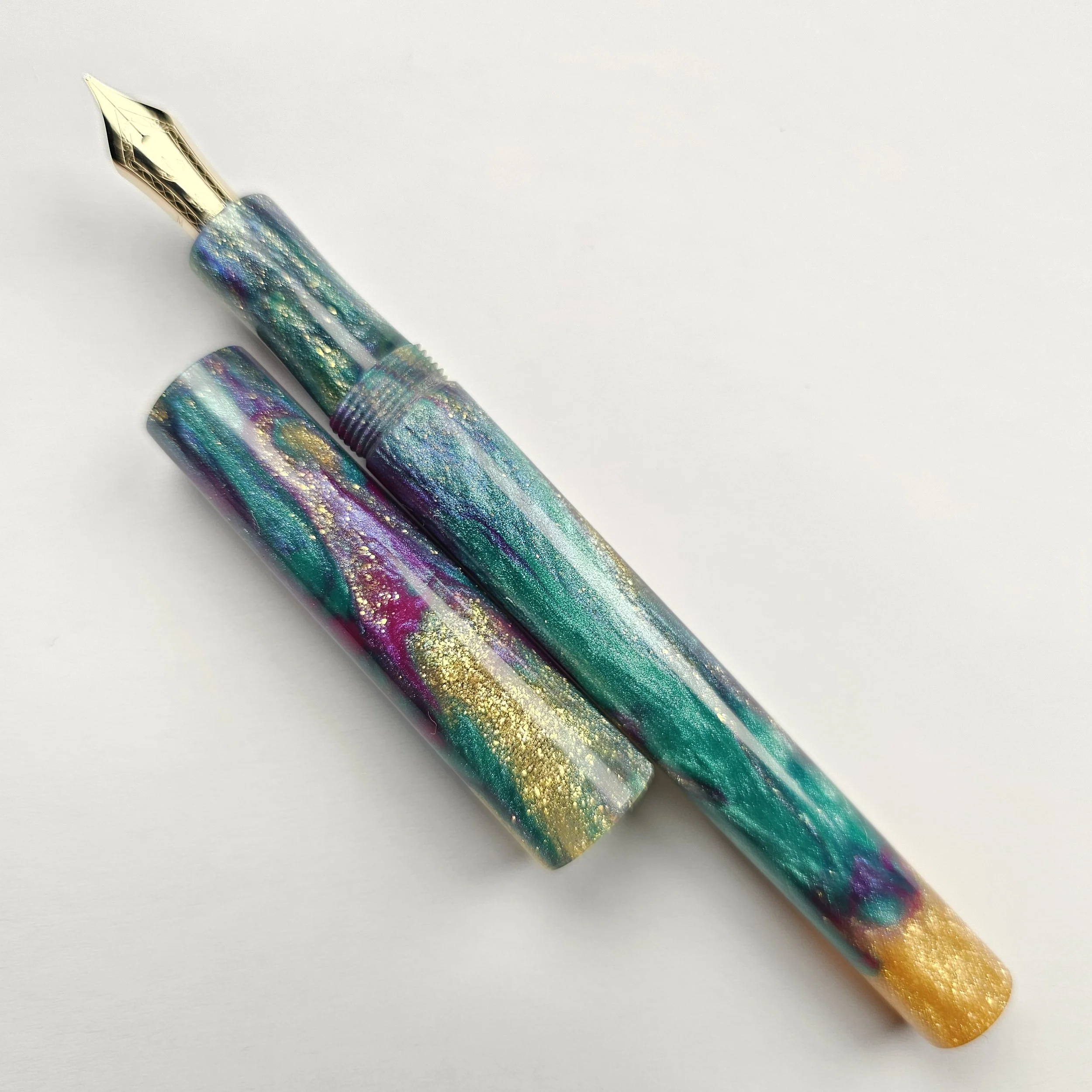 Brooks Blanks - Unicorn Horn - Slim w/ 14k Sailor Nib