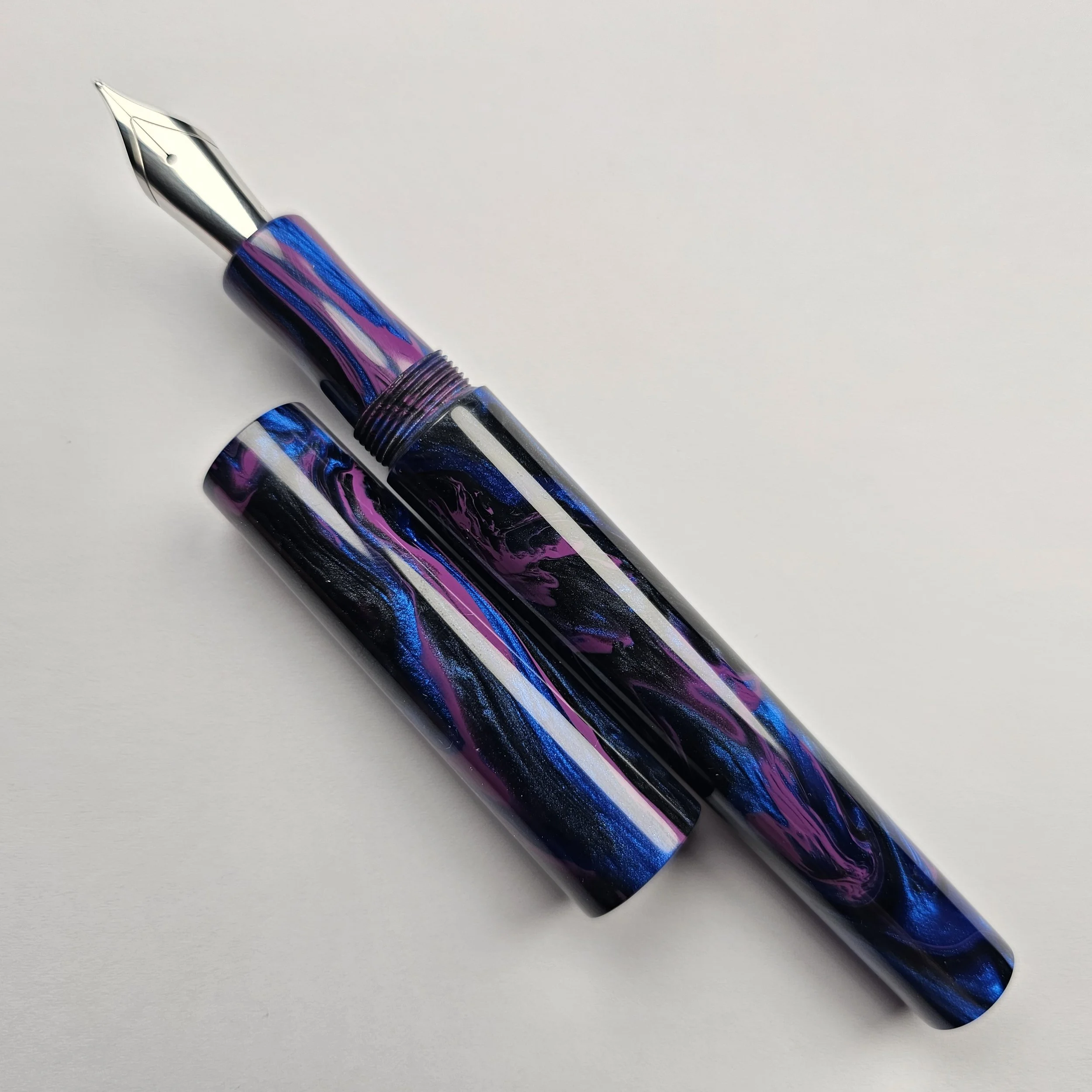 Just Turnings - Blue, Black w/flat purple