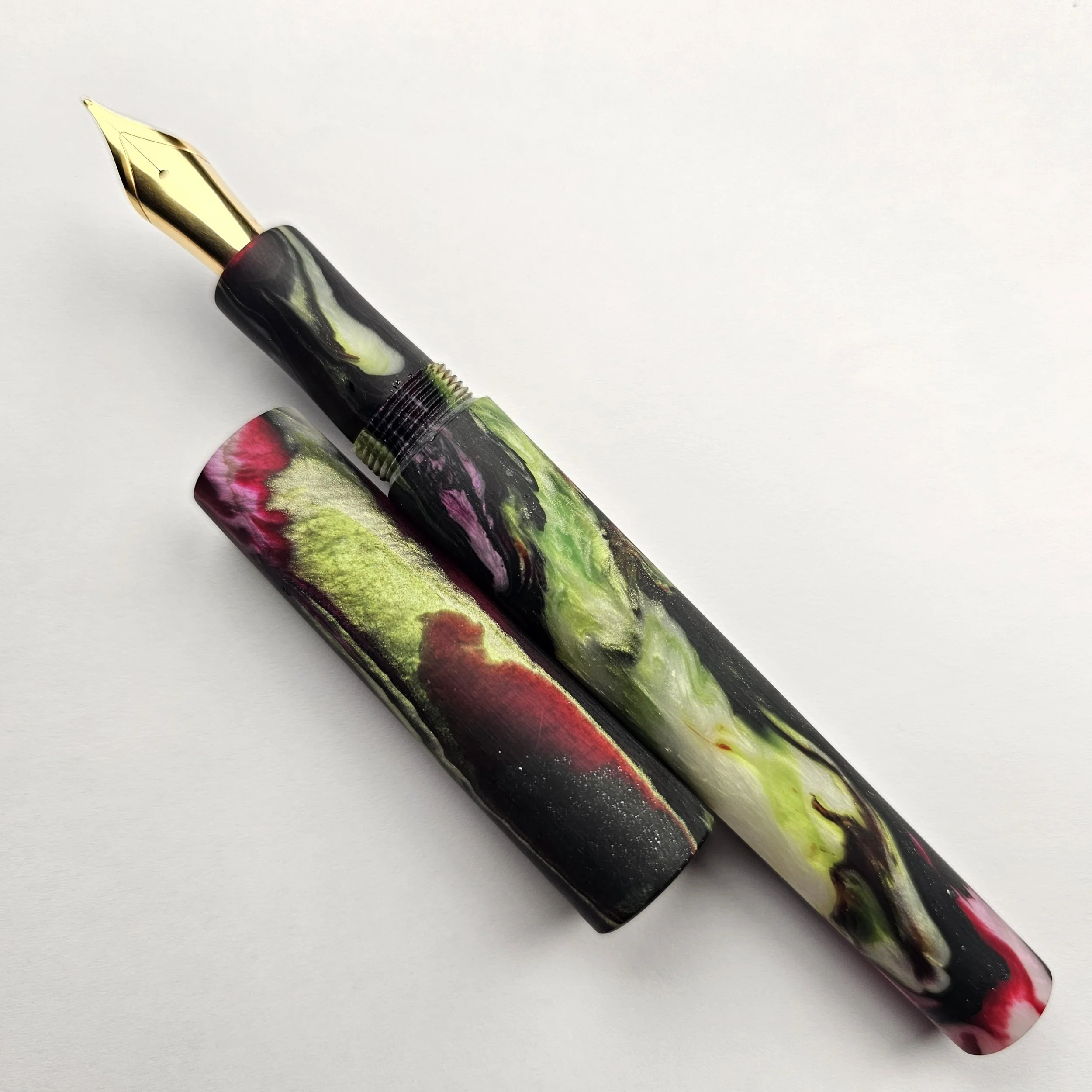 Turnt Pen Co- Rose Garden Abalone - Mod X (matte finish) (2)