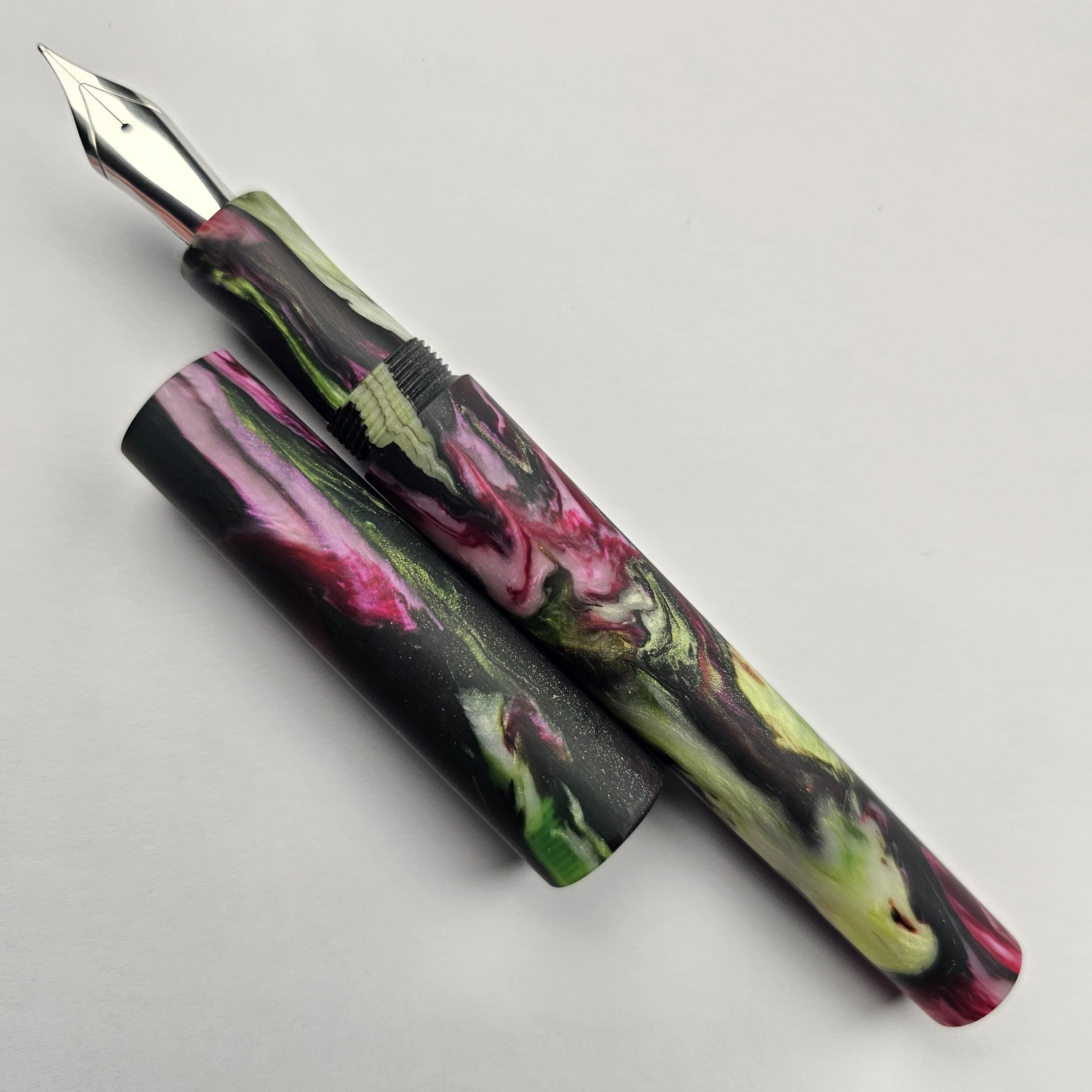 Turnt Pen Co- Rose Garden Abalone - Mod X (matte finish) (2)