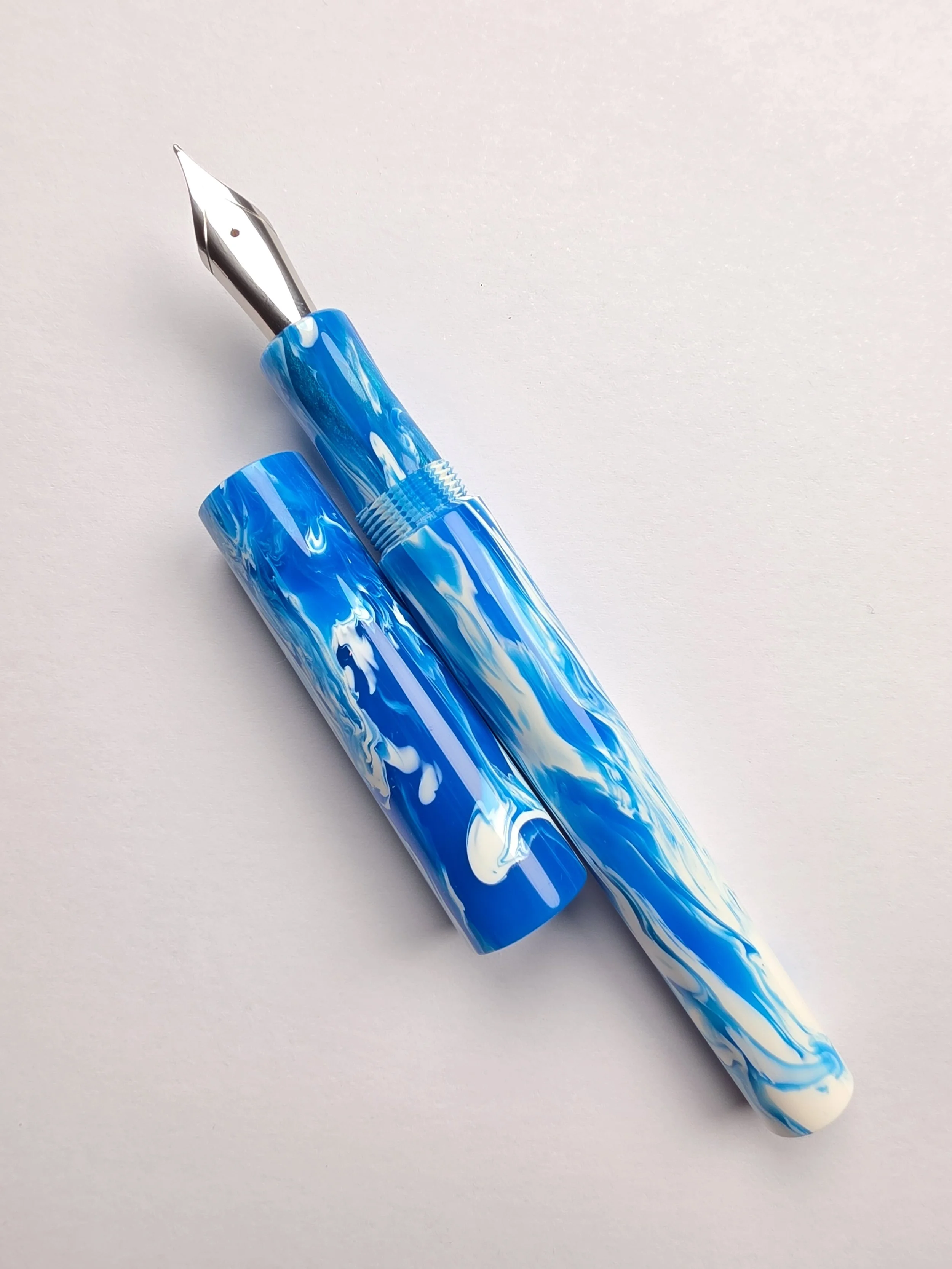 Just Turnings - Blue and White