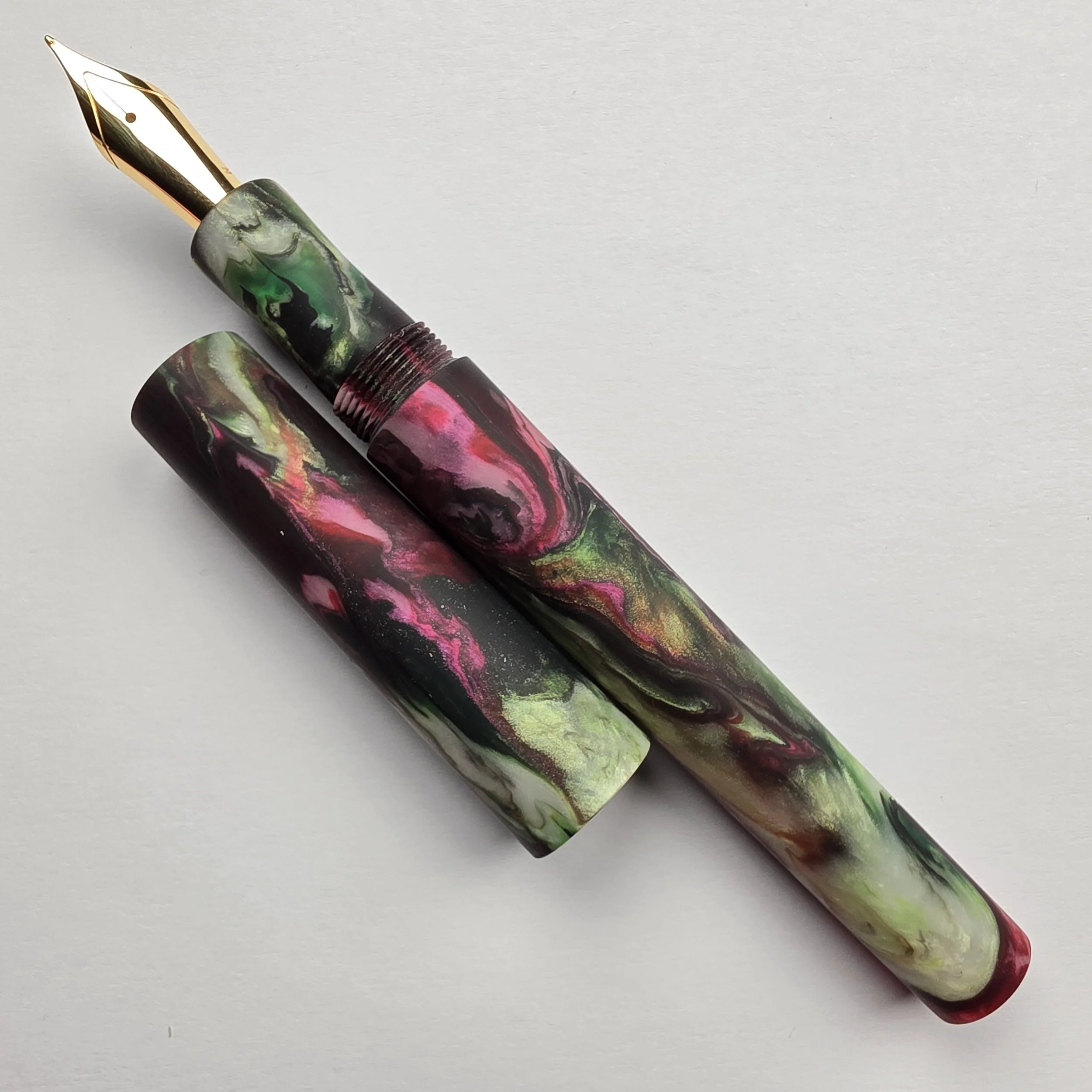 Turnt Pen Co- Rose Garden Abalone - Mod X (matte finish)