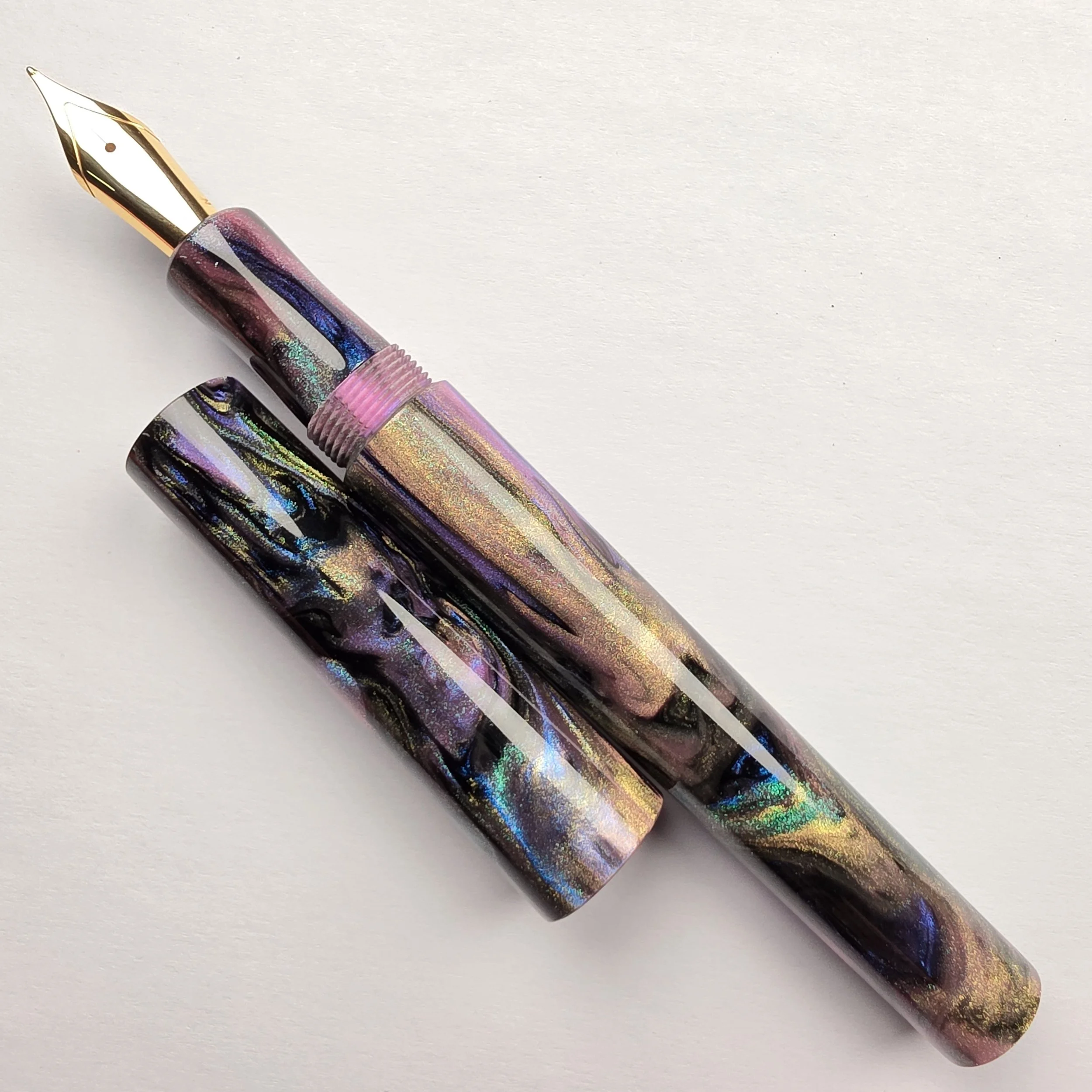 Just Turnings - Dark Triple Pink Abalone
