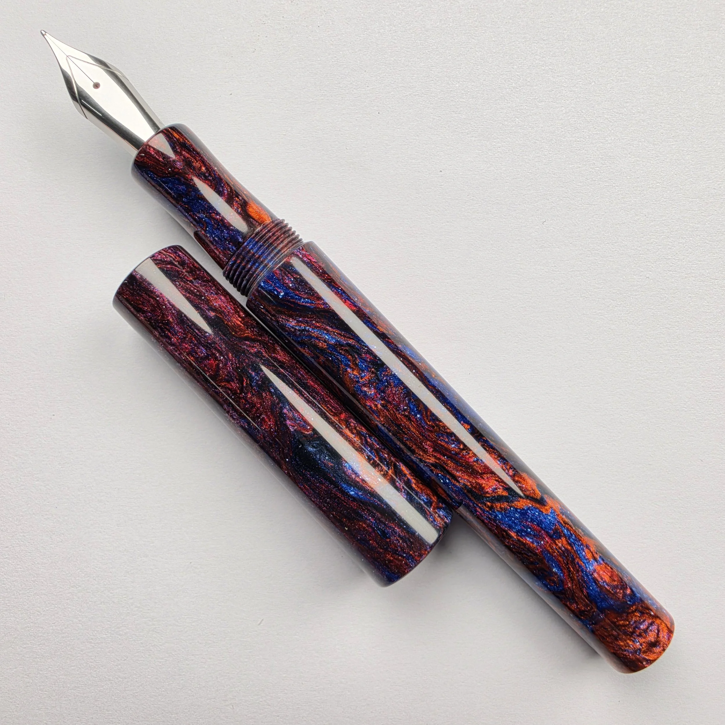 Just Turnings - Blue Red and Copper