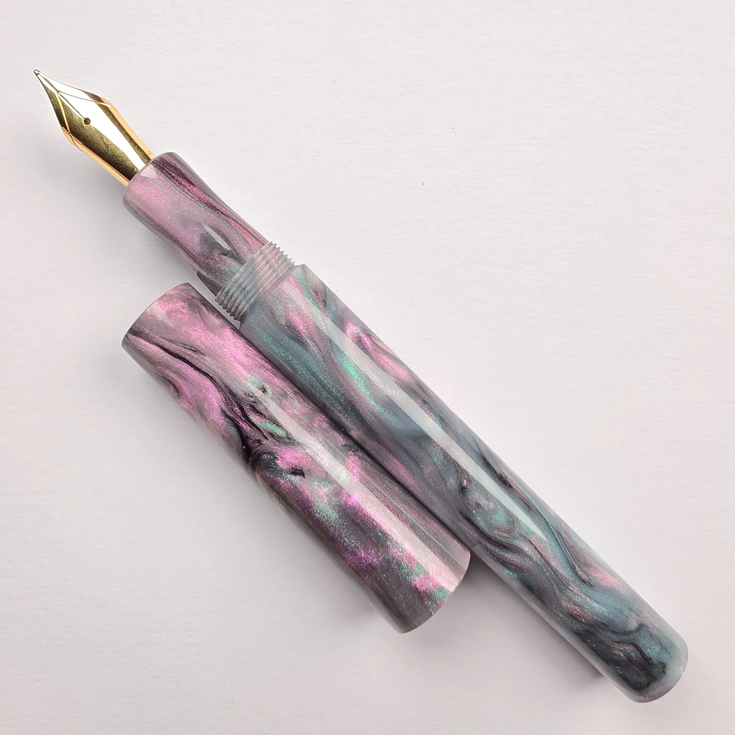 Just Turnings - Green and Pink Abalone
