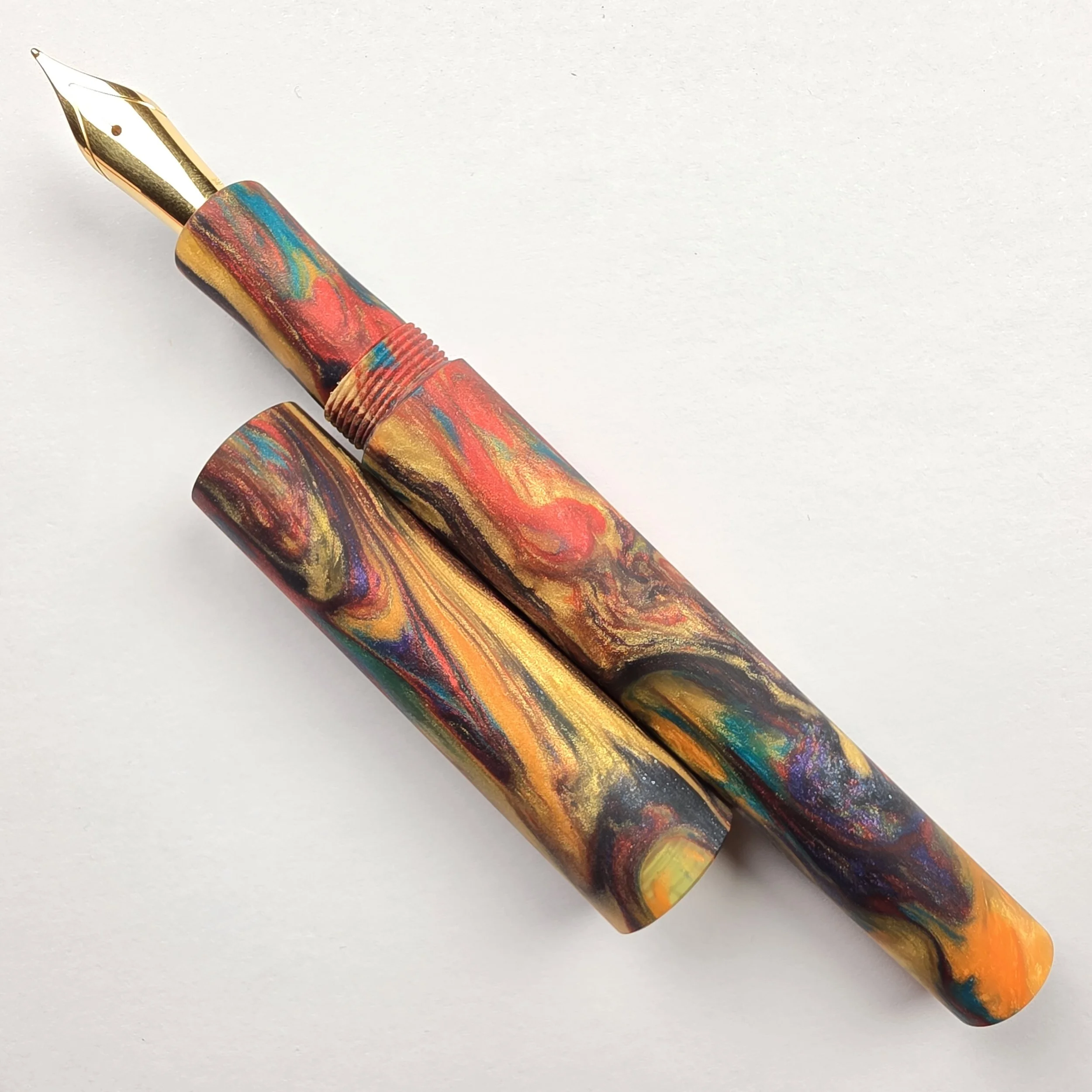 Turnt Pen Co-  Lady with Fan (matte finish)