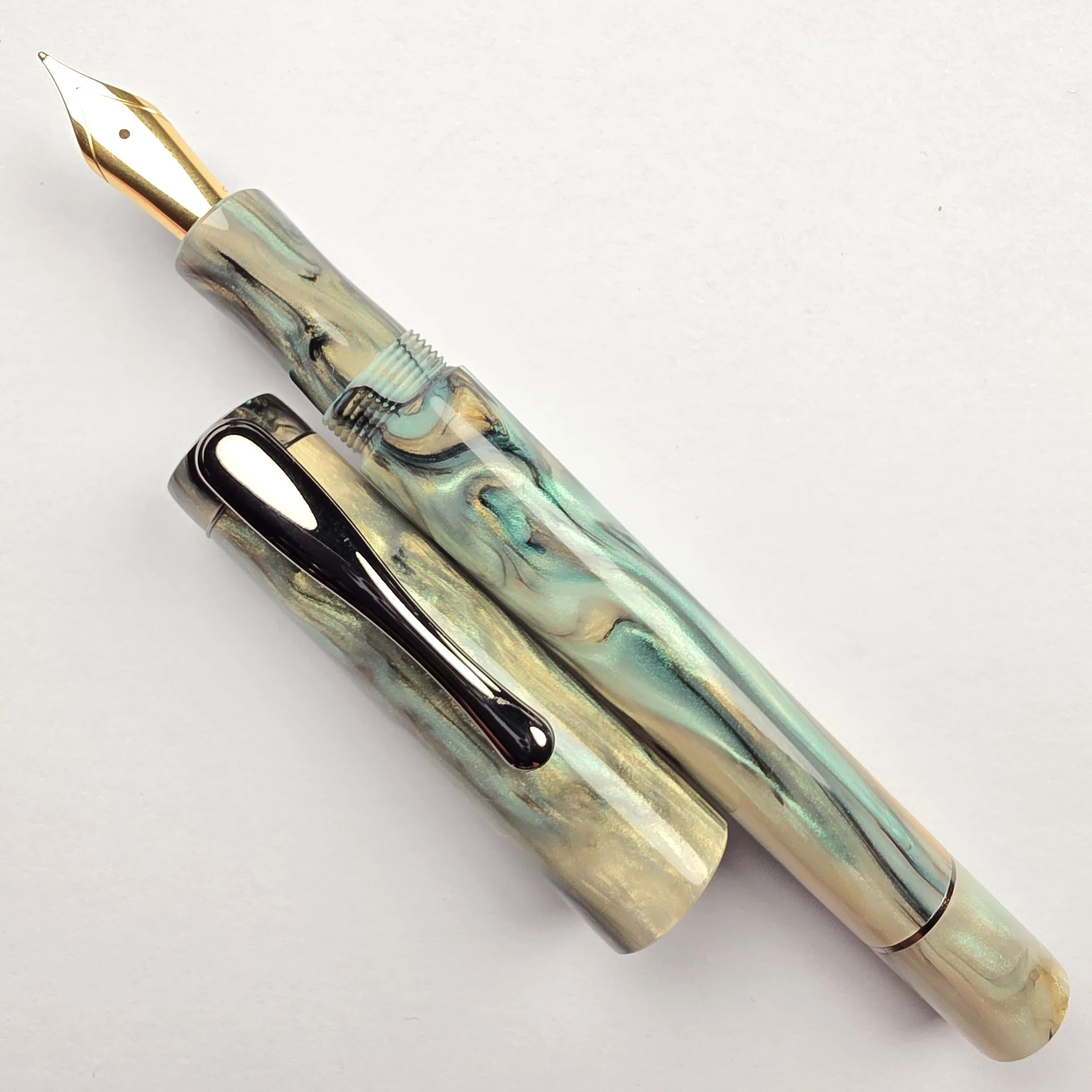Just Turnings - Aussie Abalone Deluxe Pen