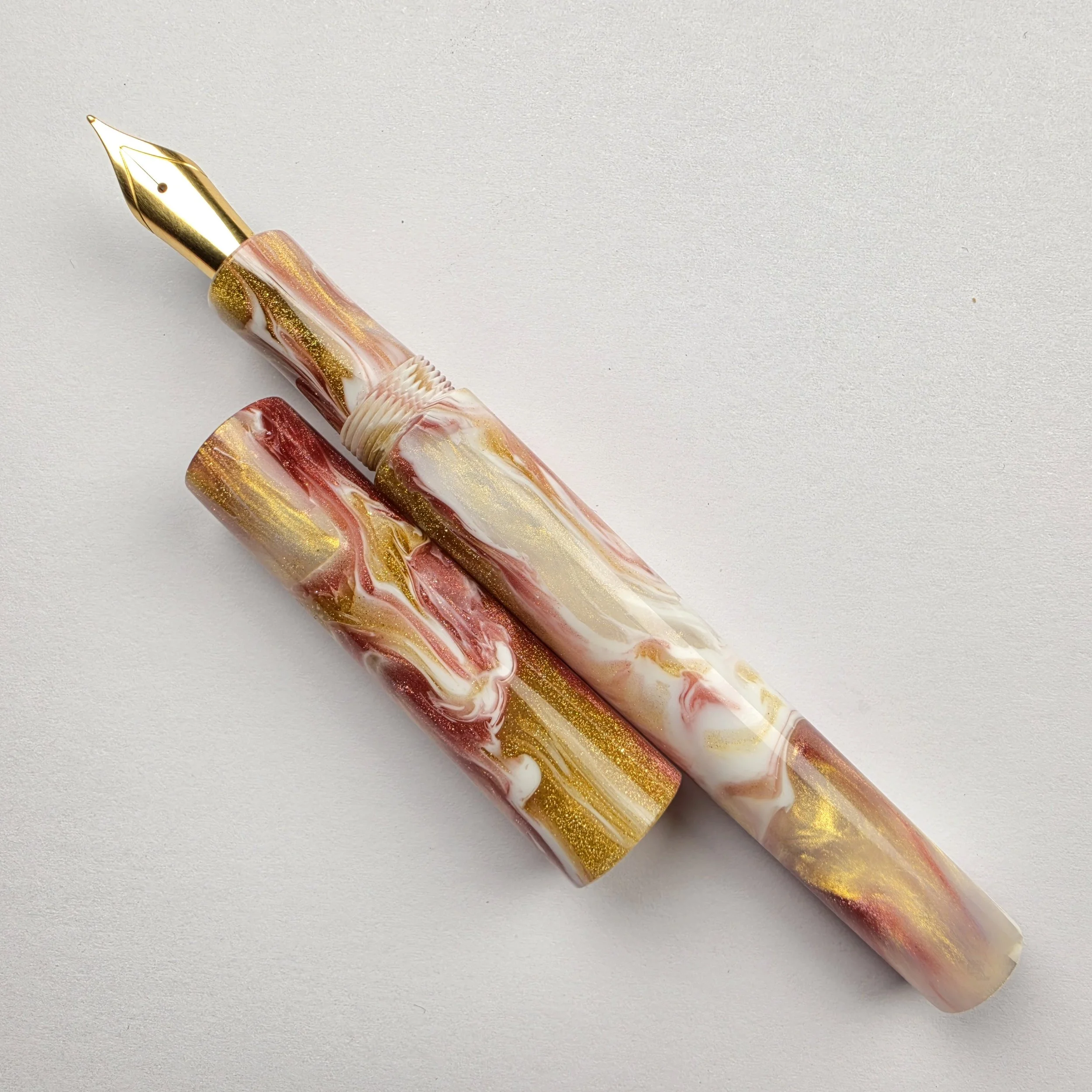 Just Turnings -  Golden White Nails