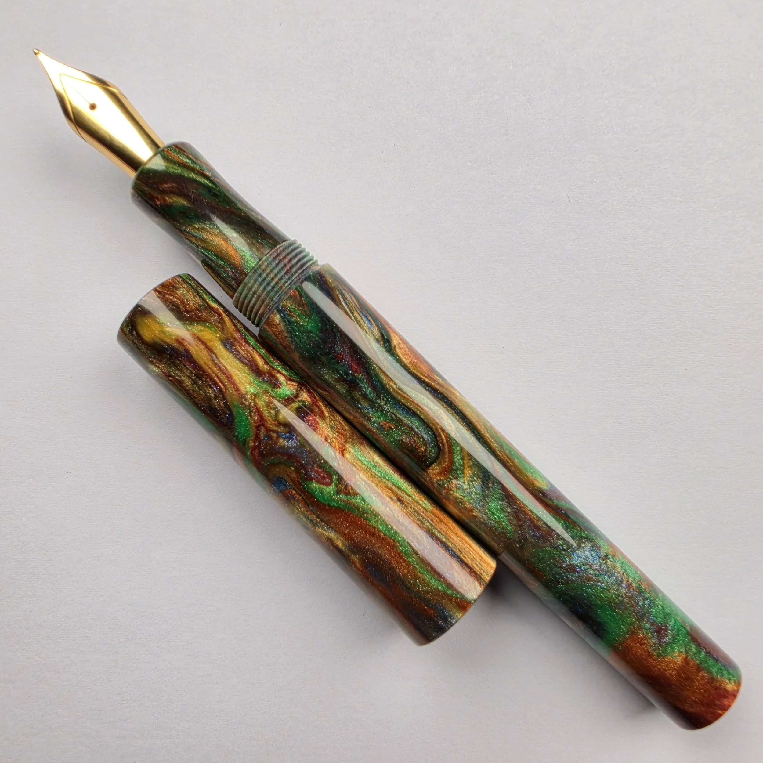Just Turnings - Green gold and Bronze